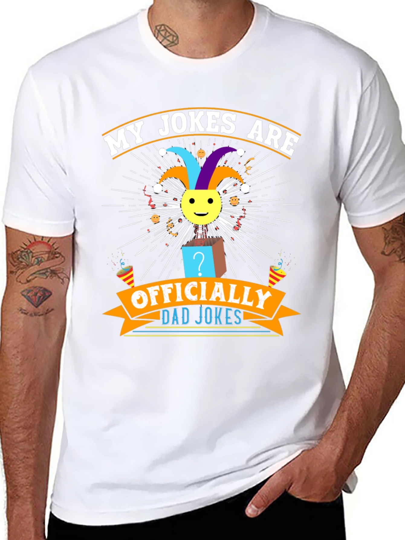 Officially Dad Jokes T-Shirt - Funny Humor Tee
