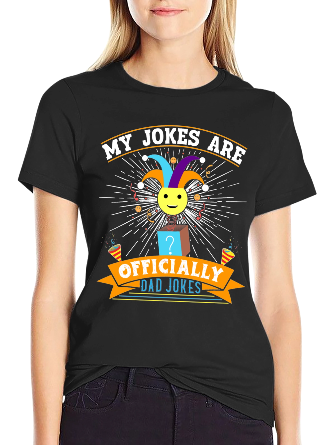 Officially Dad Jokes T-Shirt - Funny Humor Tee
