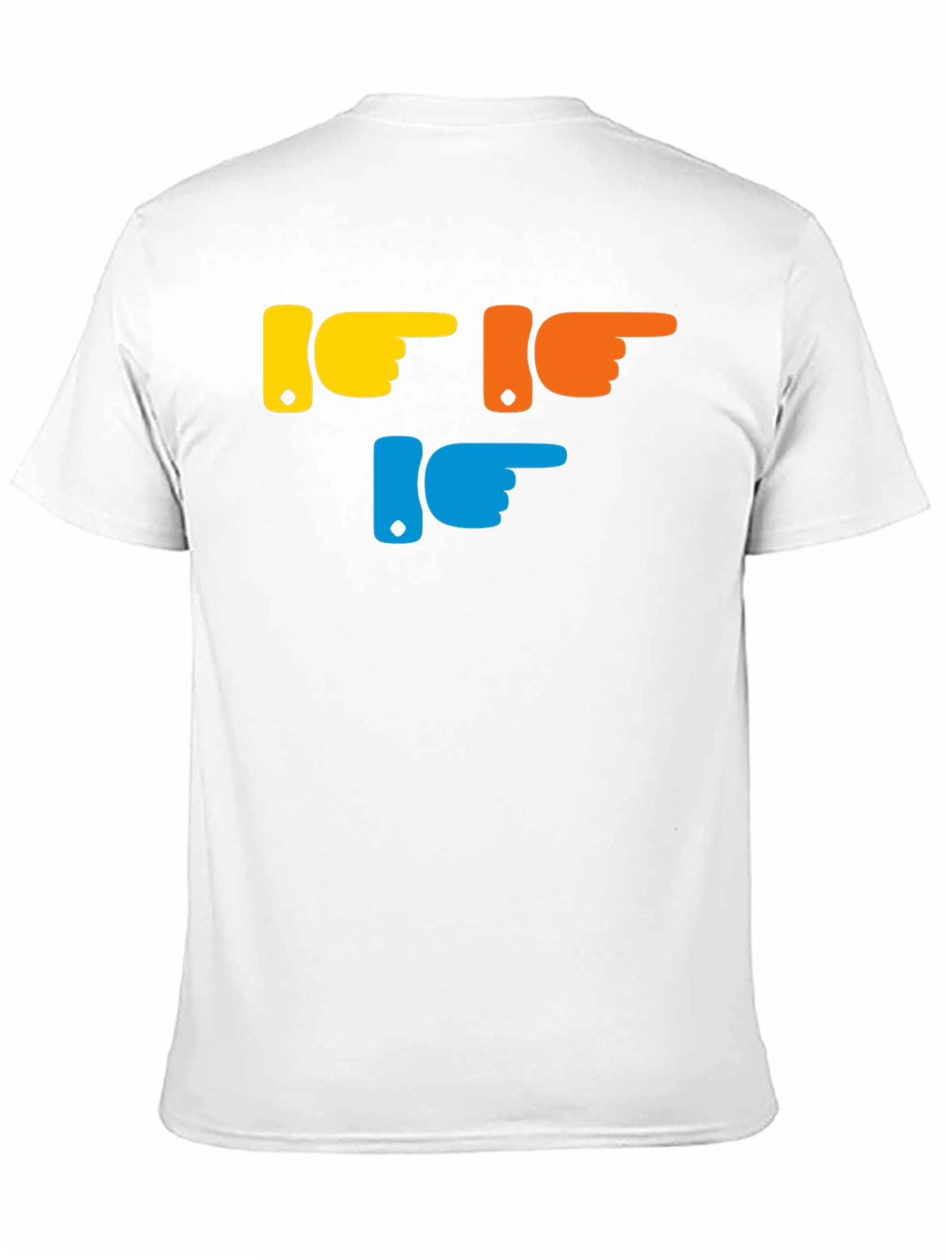 Pointing Fingers Graphic T-Shirt - Trendy Casual Wear