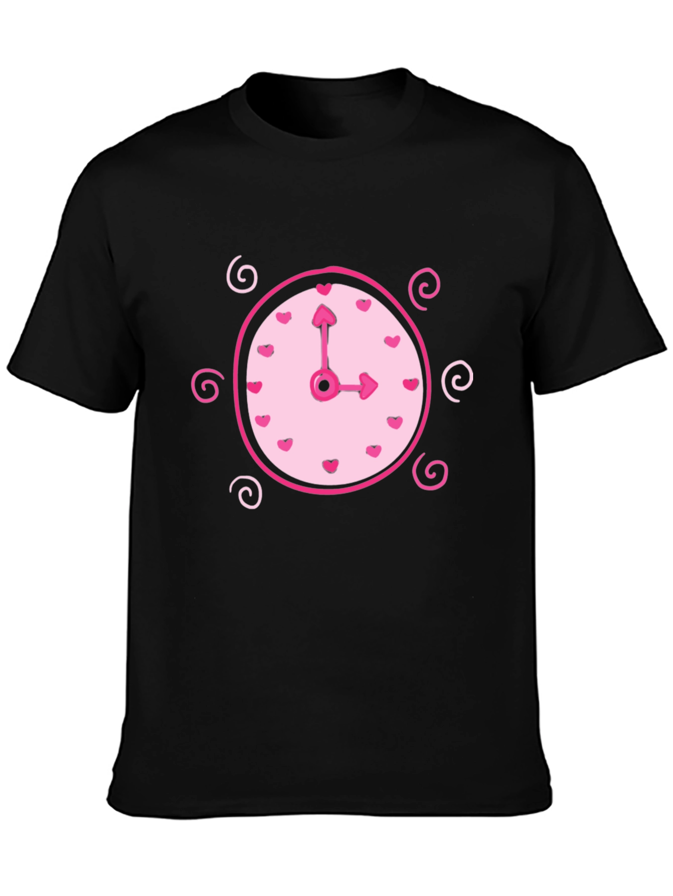 Whimsical Clock Heart T-Shirt