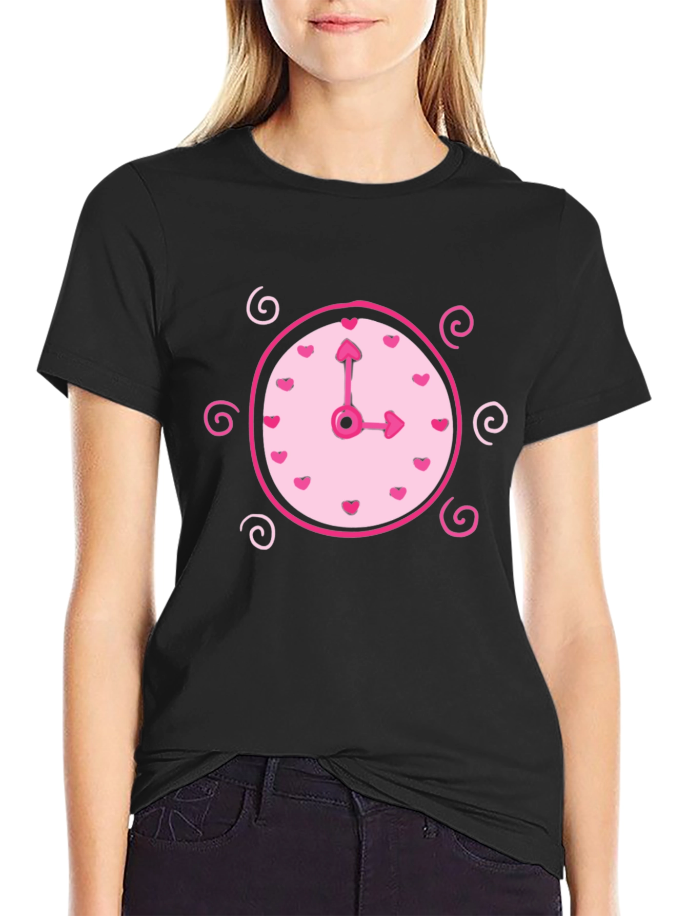 Whimsical Clock Heart T-Shirt