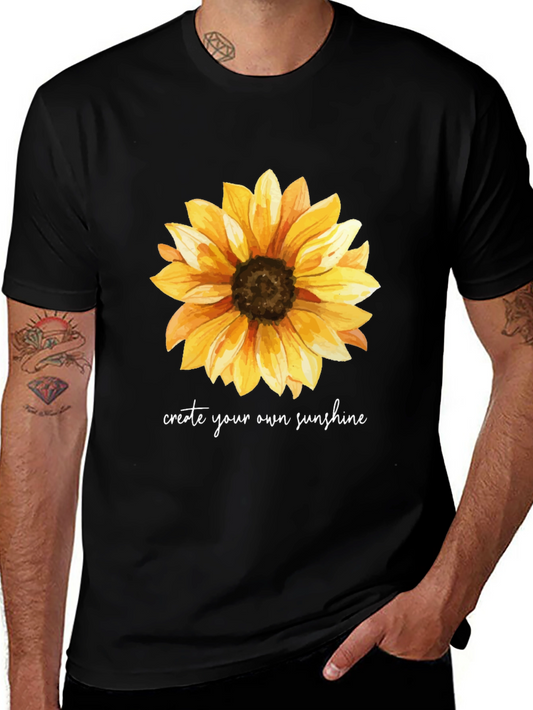 Sunflower Graphic T-Shirt - Create Your Own Sunshine