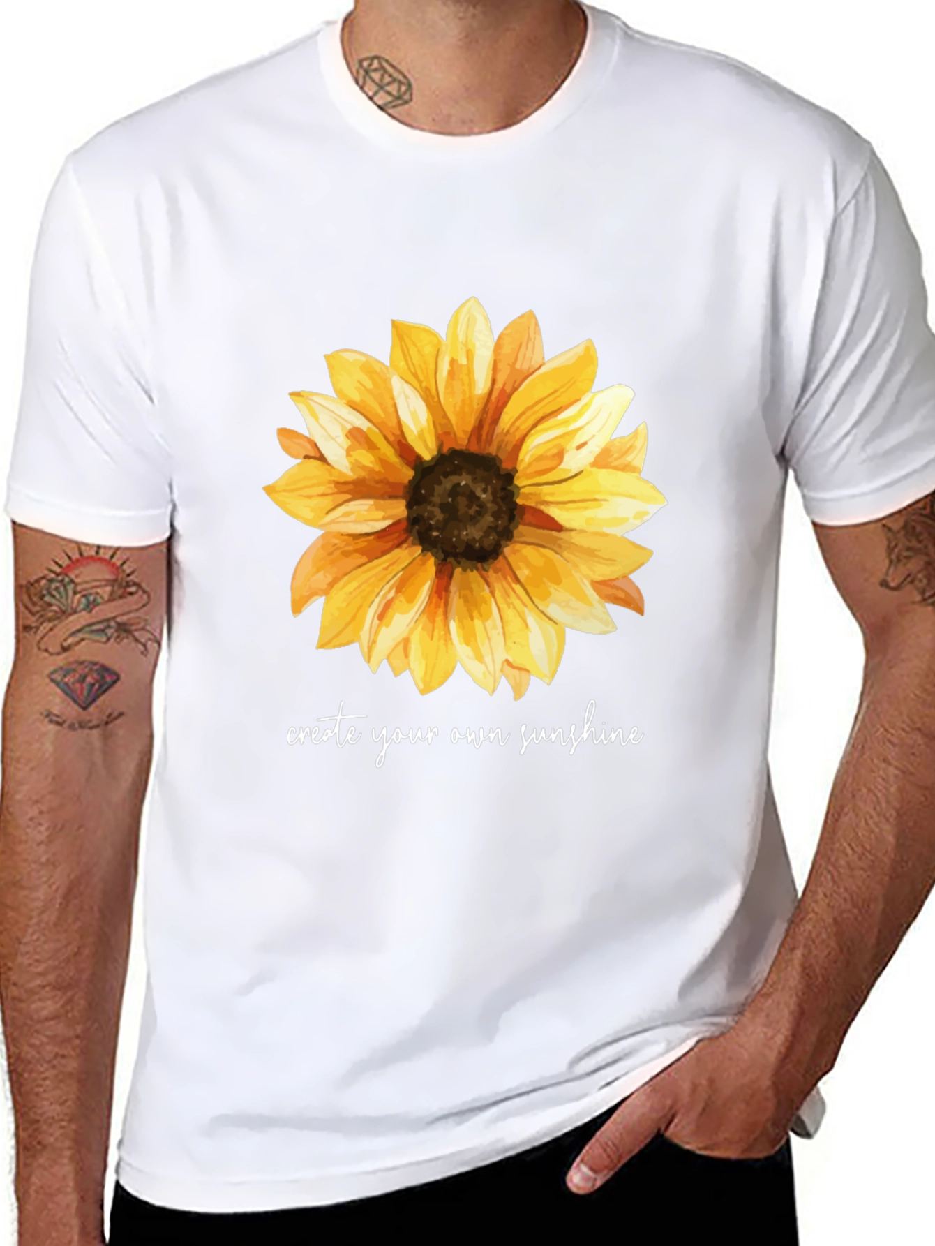 Sunflower Graphic T-Shirt - Create Your Own Sunshine