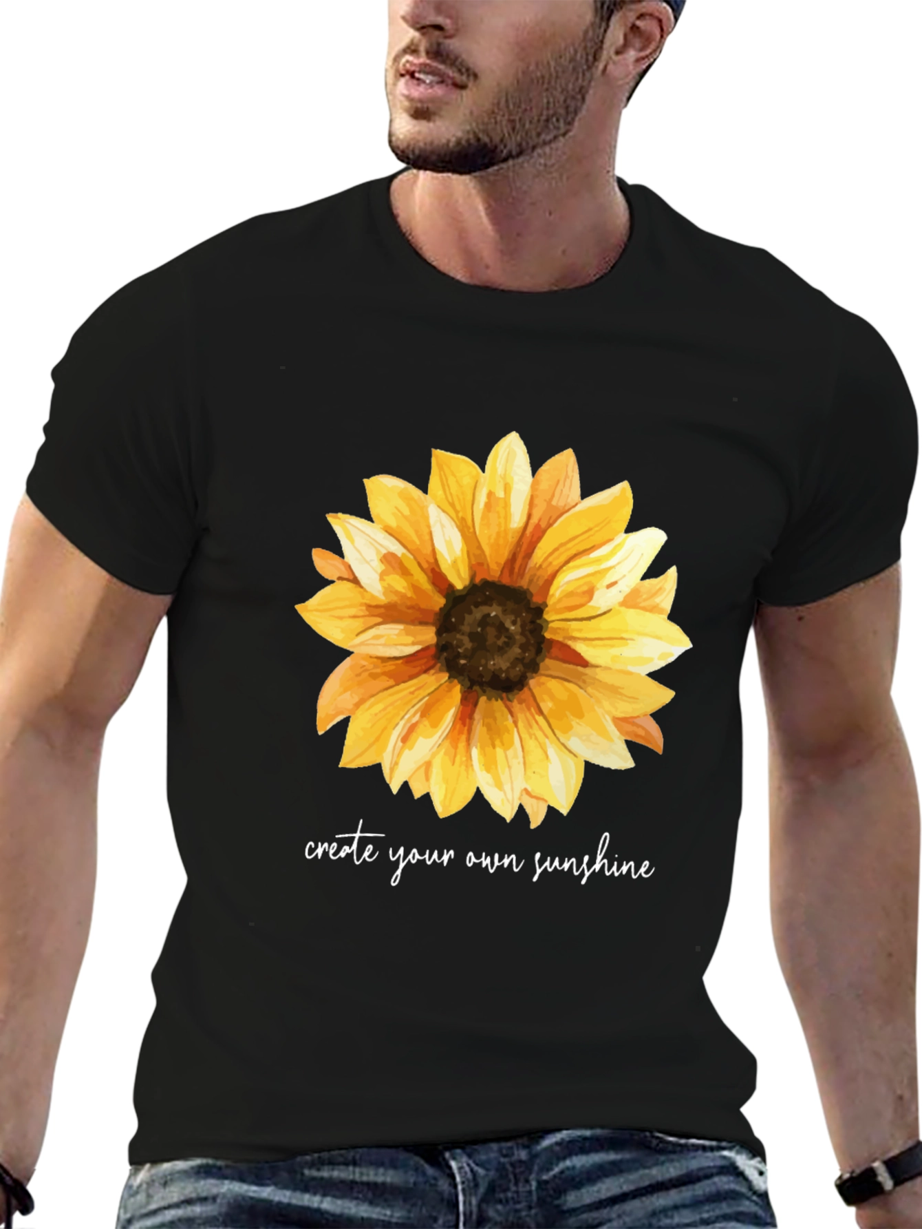 Sunflower Graphic T-Shirt - Create Your Own Sunshine