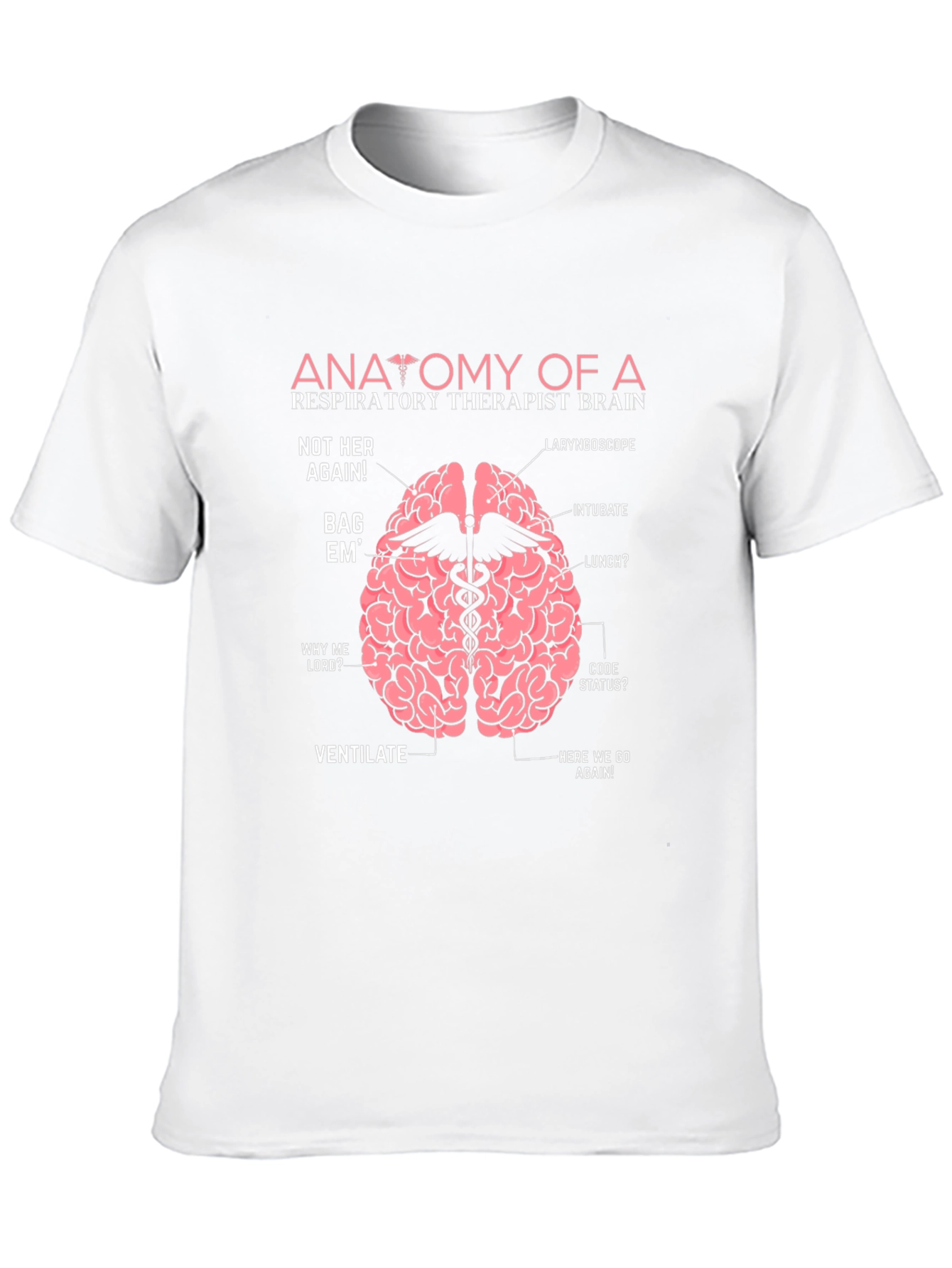Respiratory Therapist Brain Anatomy T-Shirt