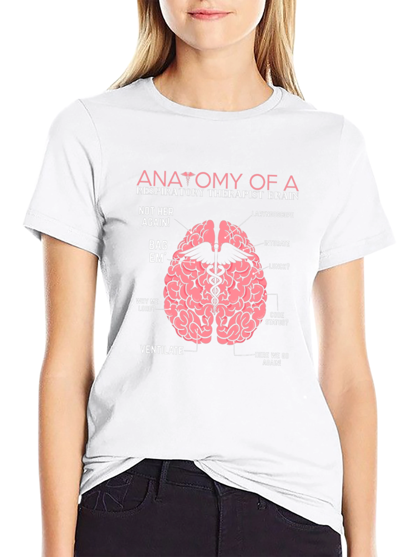 Respiratory Therapist Brain Anatomy T-Shirt