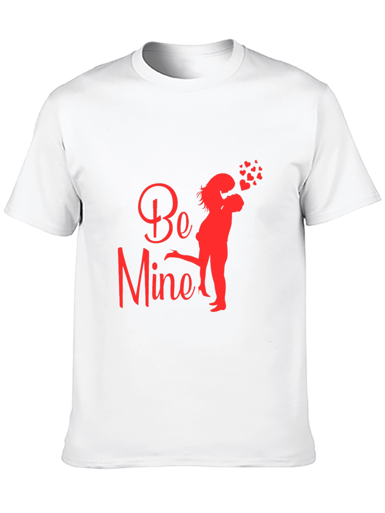 Be Mine Valentines Day Black T-Shirt
