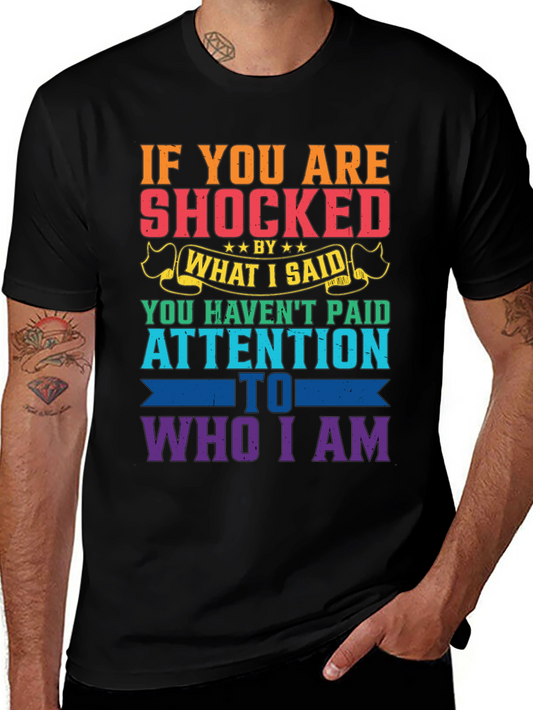 Shocked By What I Said Mens Graphic Tee