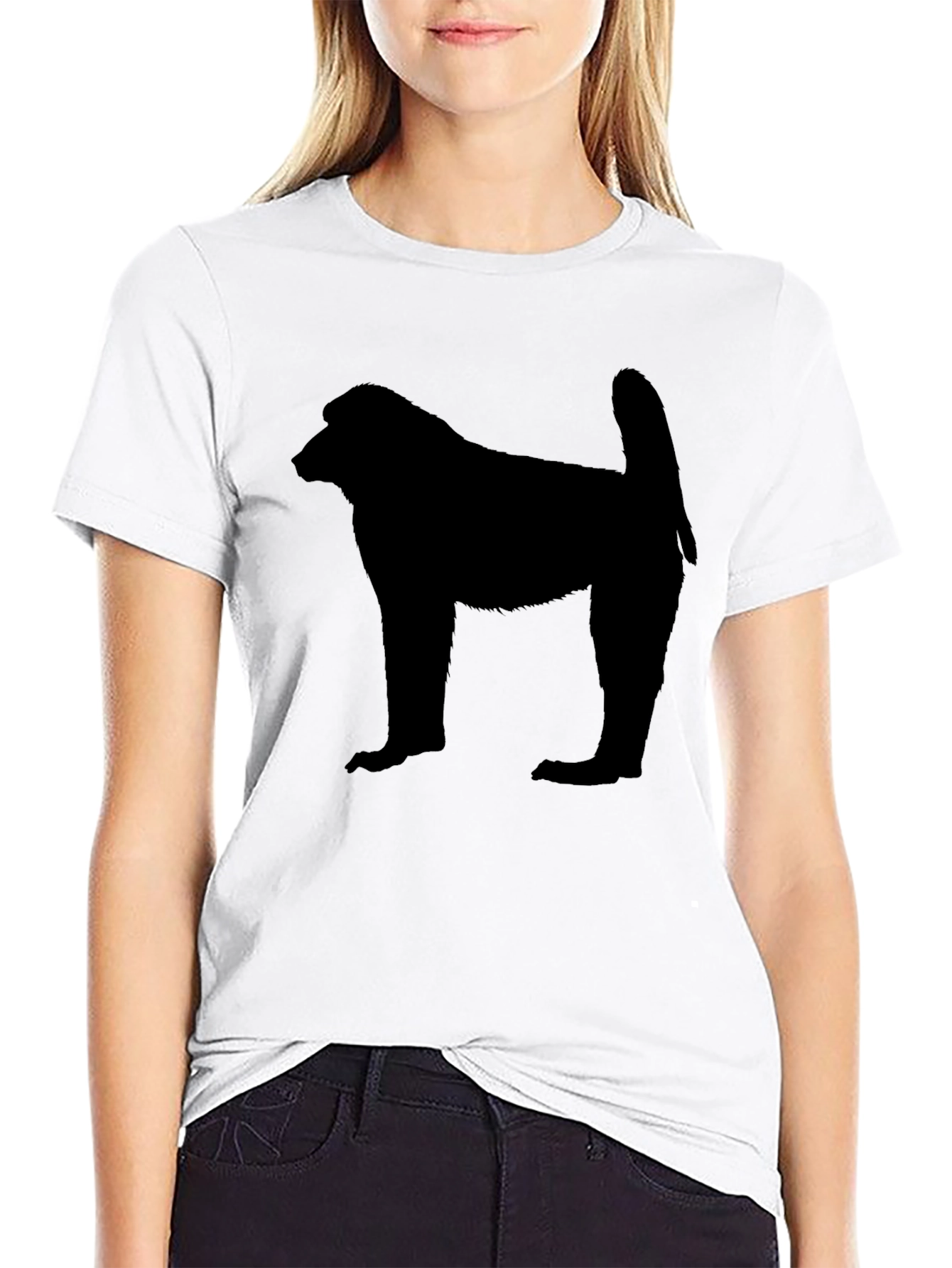 Baboon Silhouette Black T-Shirt