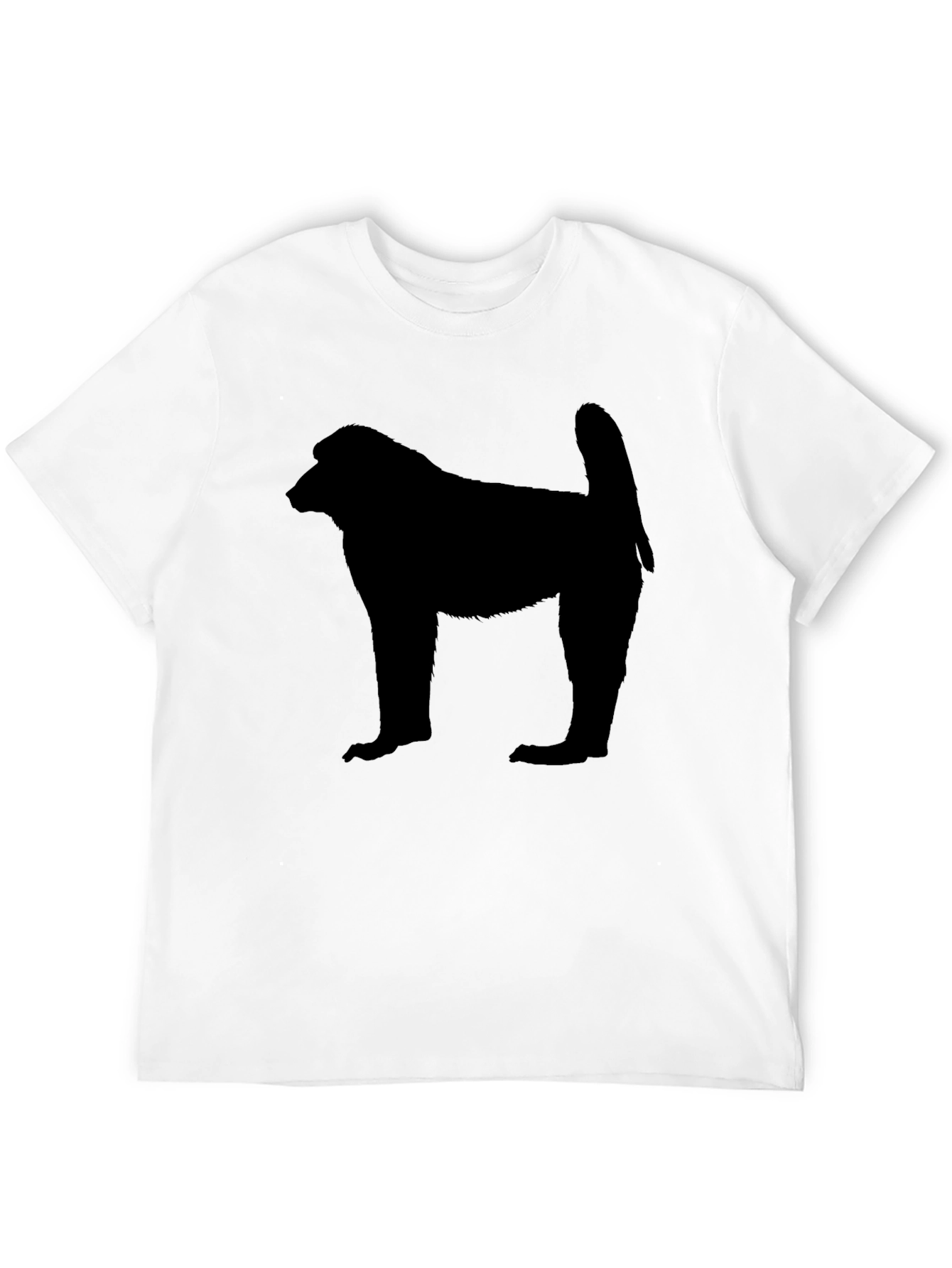 Baboon Silhouette Black T-Shirt