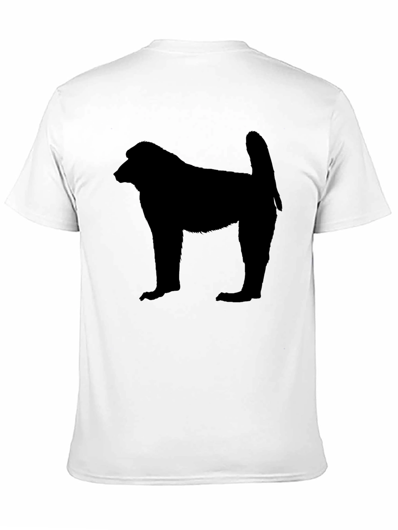 Baboon Silhouette Black T-Shirt