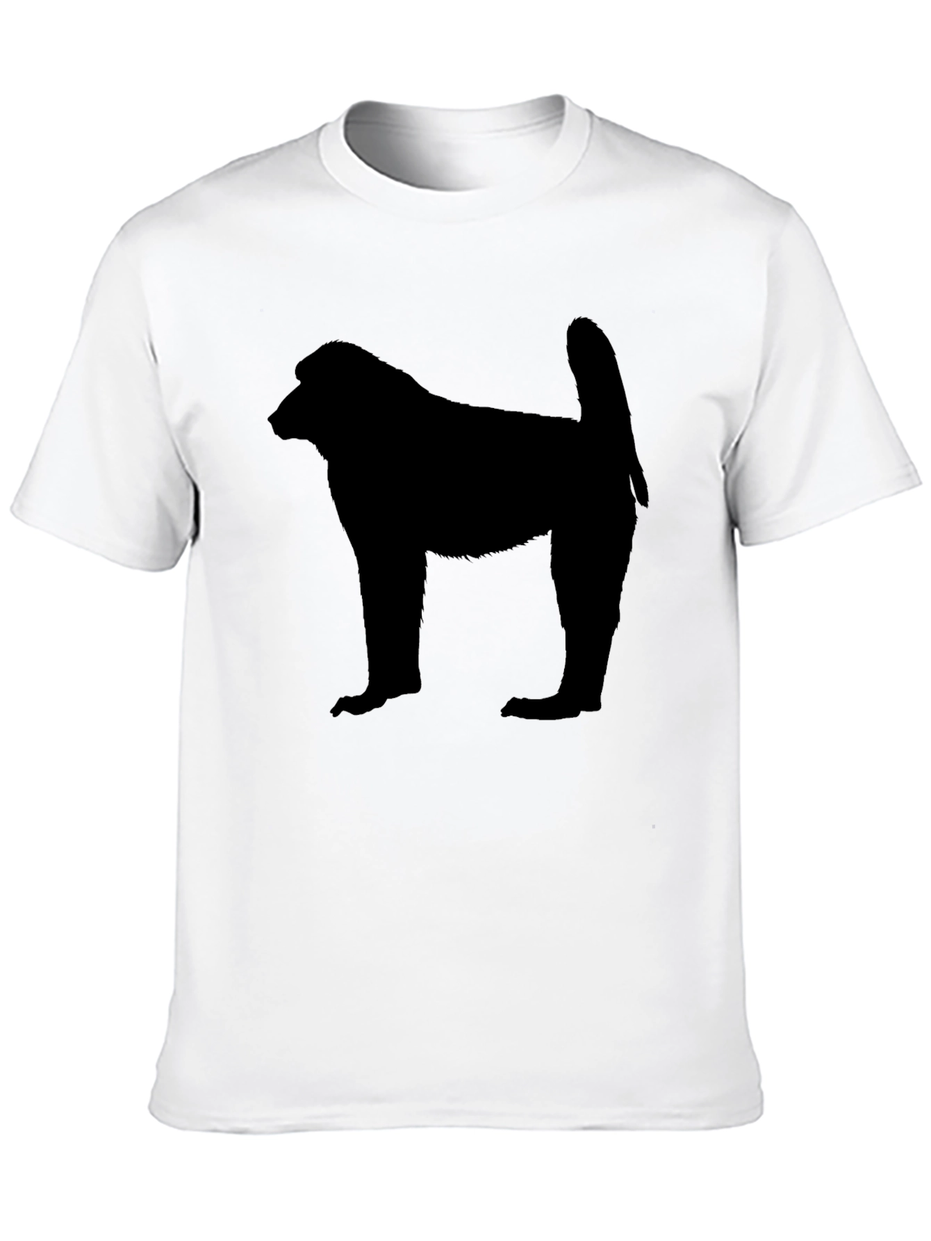 Baboon Silhouette Black T-Shirt