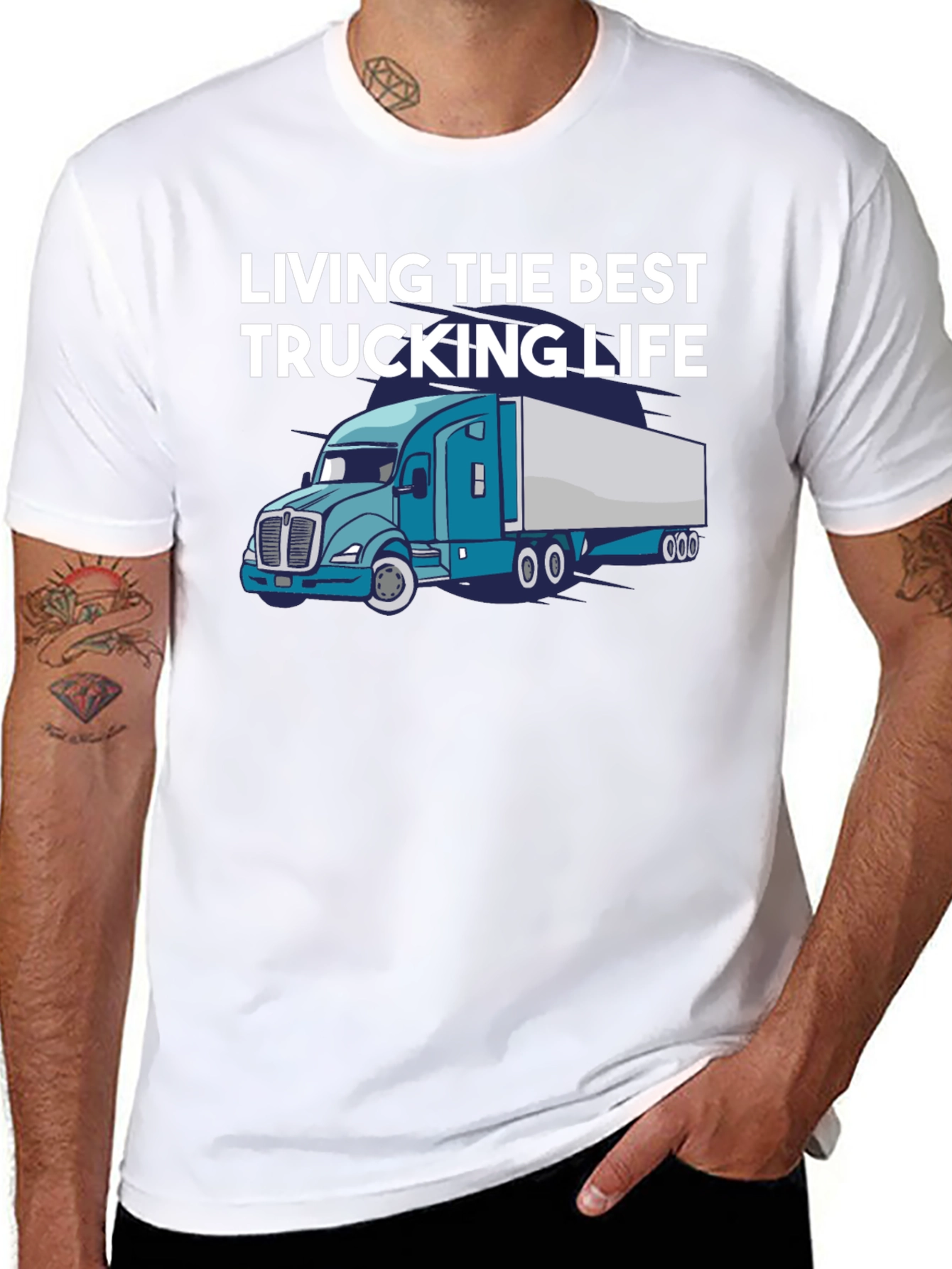 Living the Best Trucking Life Tee