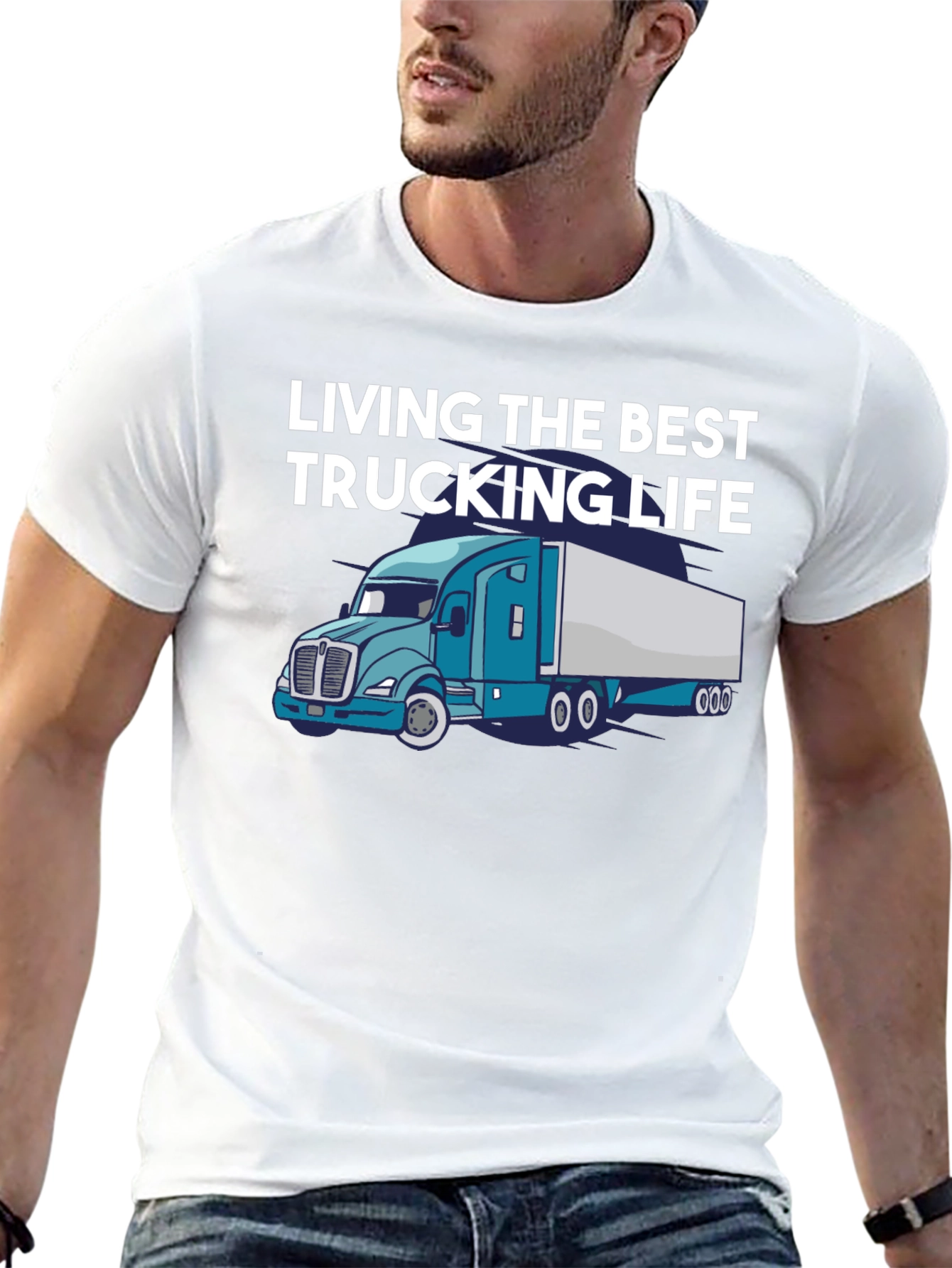 Living the Best Trucking Life Tee