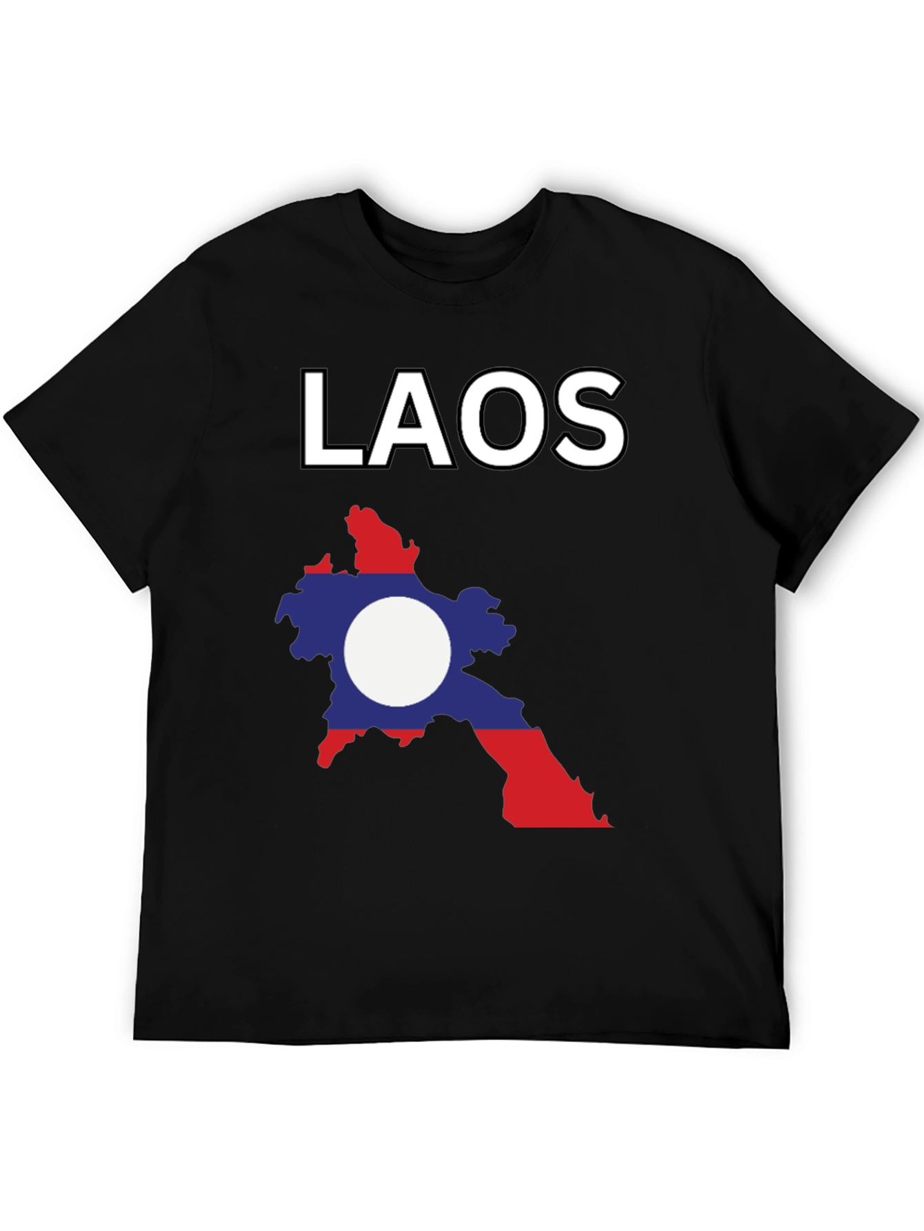 Laos Flag Graphic T-Shirt
