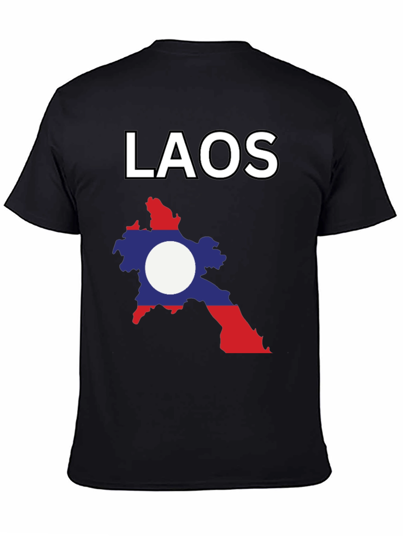 Laos Flag Graphic T-Shirt