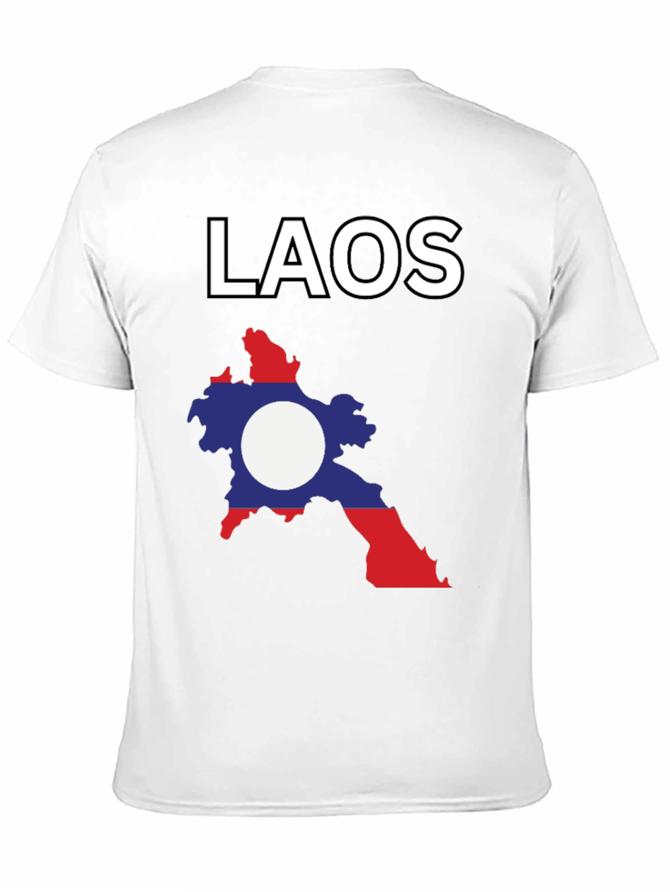 Laos Flag Graphic T-Shirt