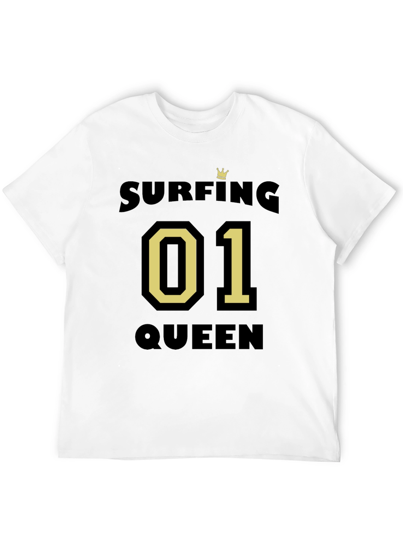 Surfing Queen 01 T-Shirt - Black