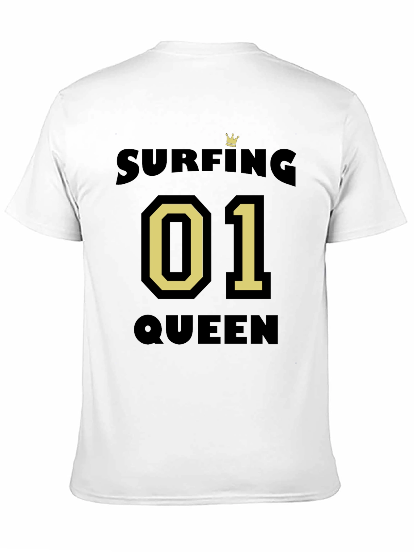 Surfing Queen 01 T-Shirt - Black