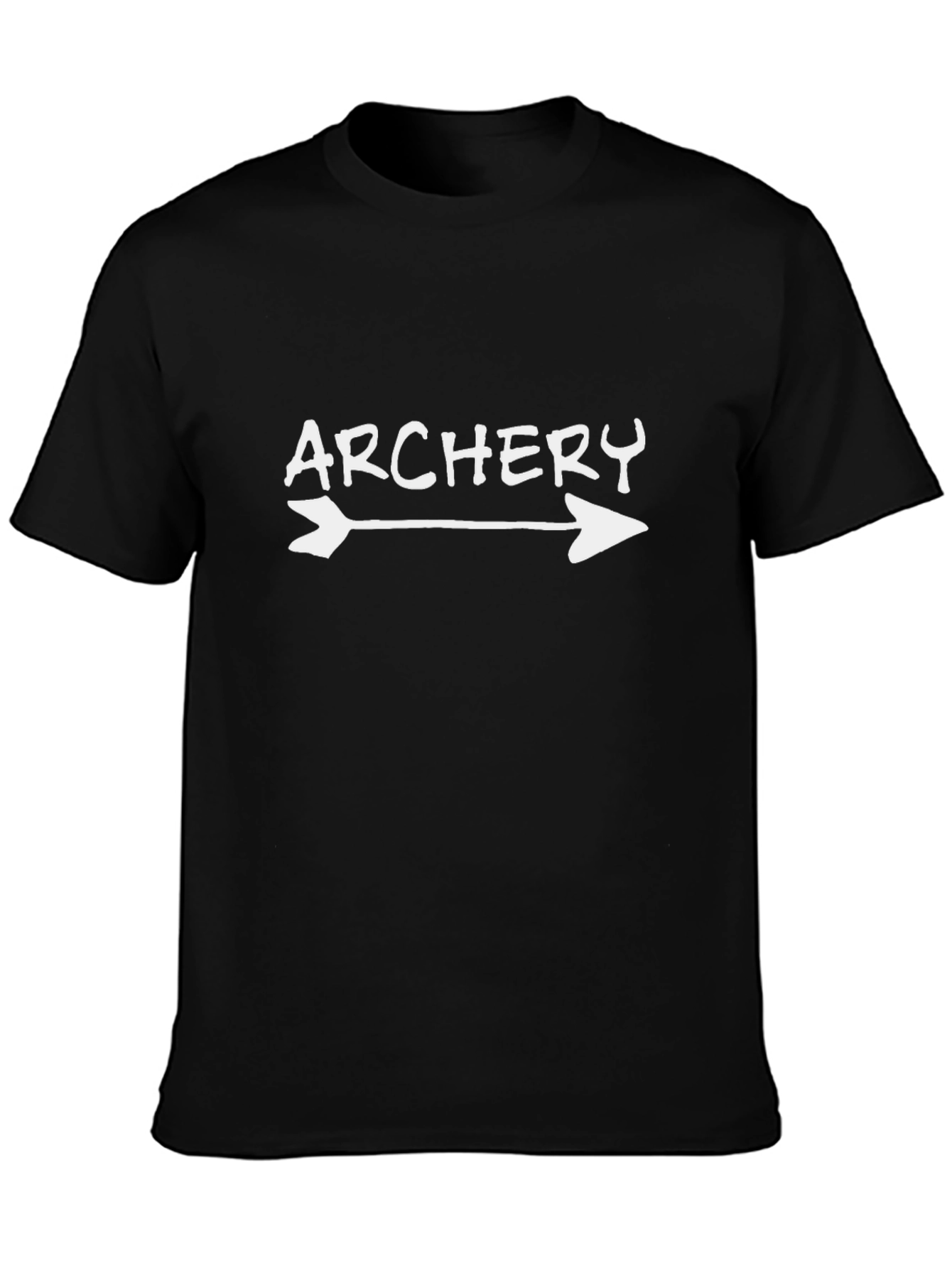 Archery Arrow T-Shirt - Black Cotton Graphic Tee