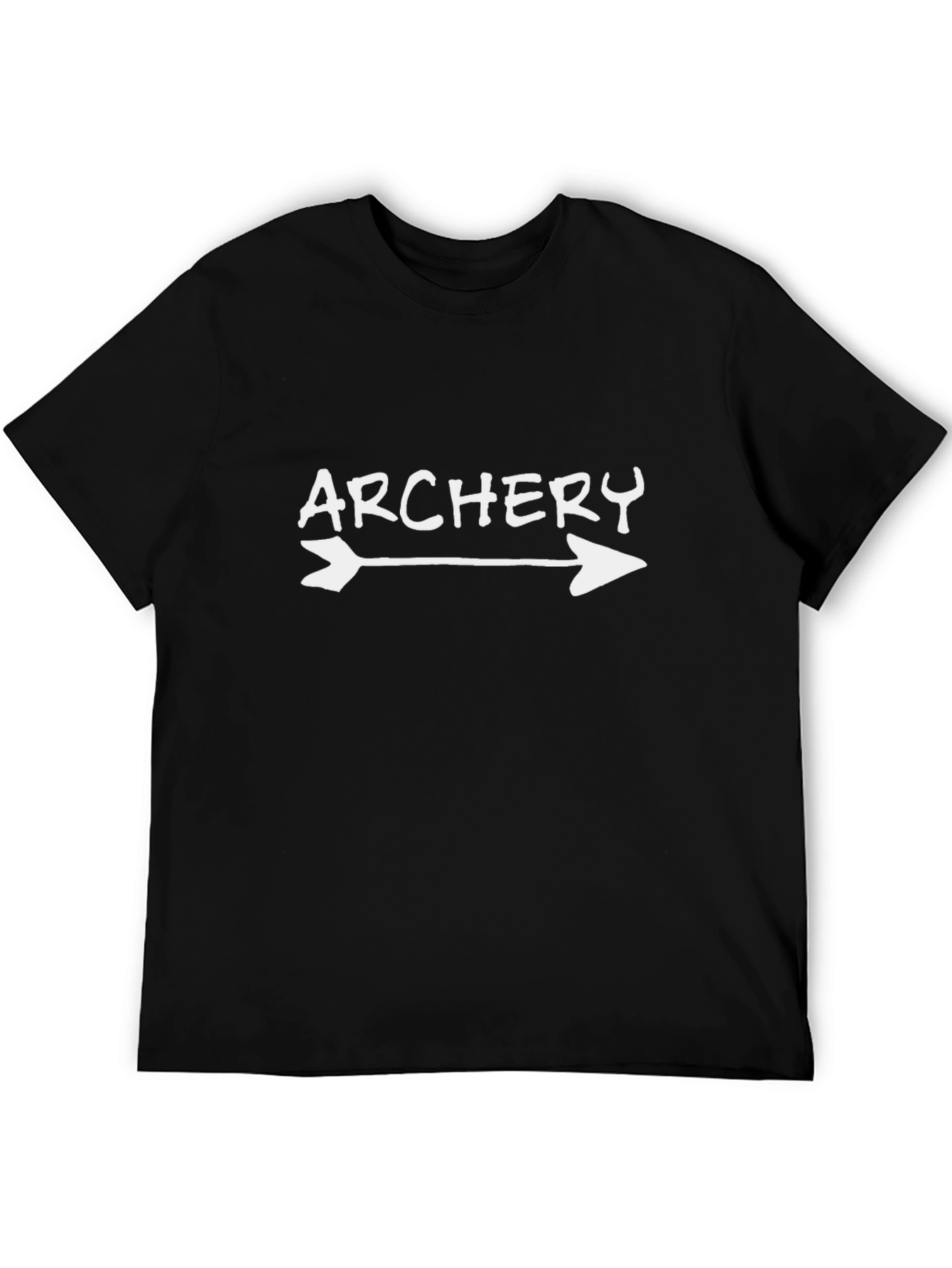 Archery Arrow T-Shirt - Black Cotton Graphic Tee