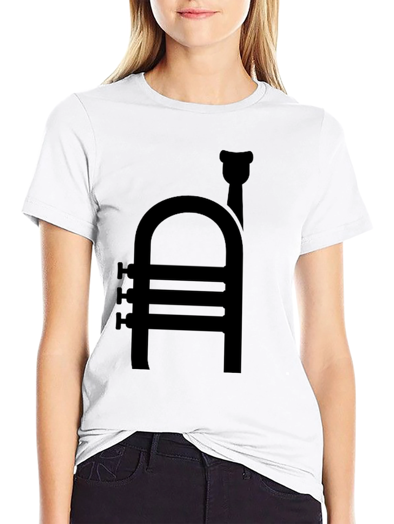 Trumpet Graphic T-Shirt - Music Lover Tee