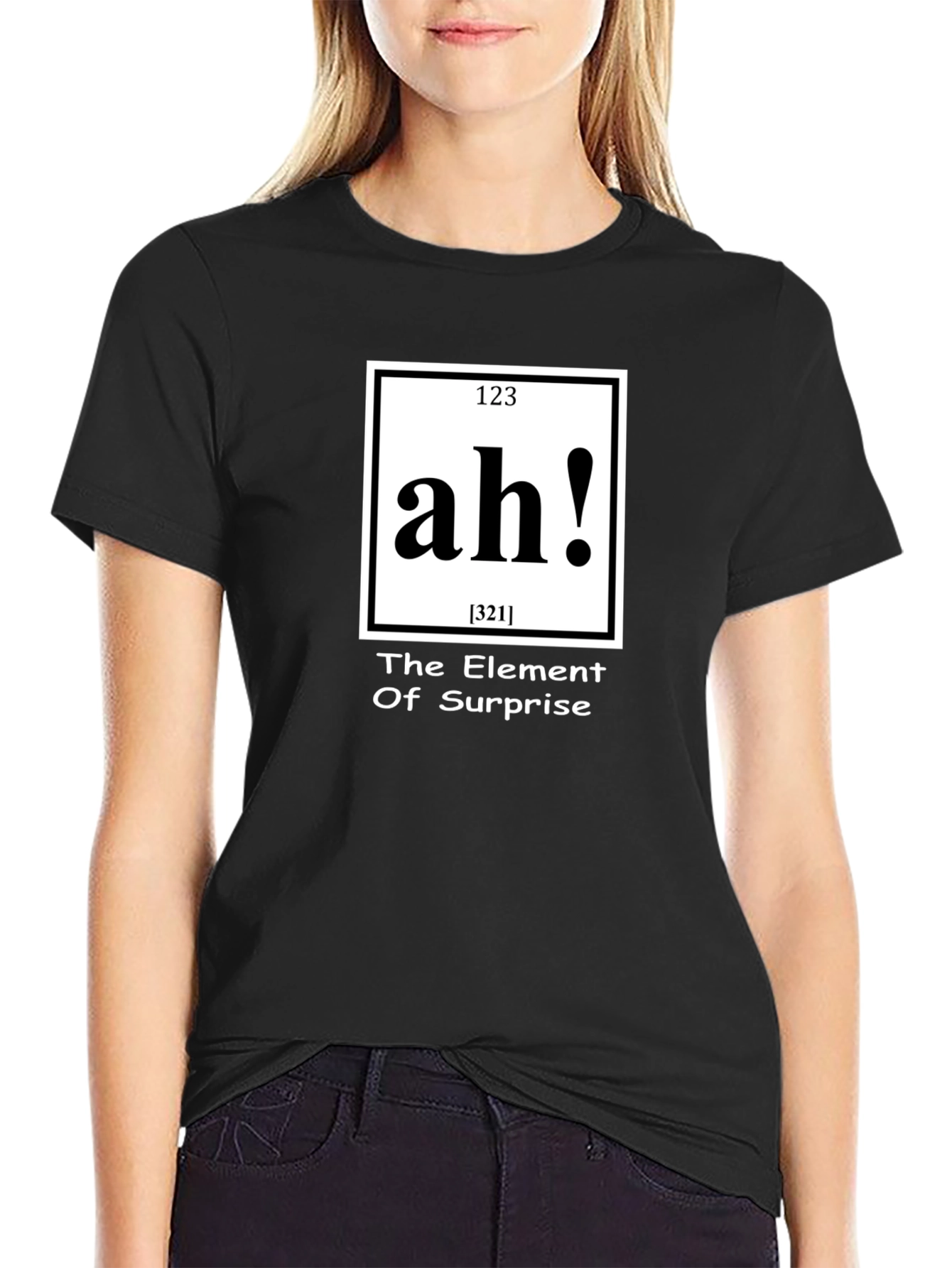 Ah! Element of Surprise Black T-Shirt