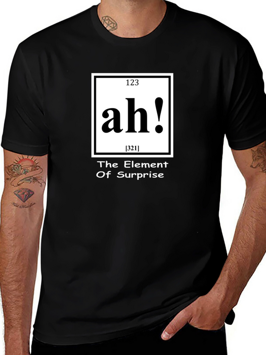 Ah! Element of Surprise Black T-Shirt