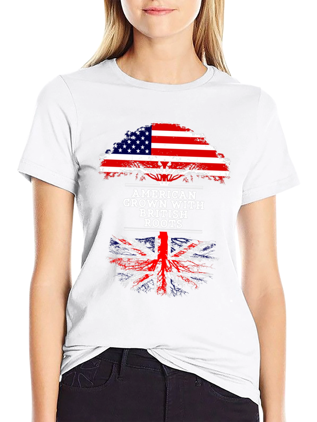 American Grown with British Roots Graphic Tee