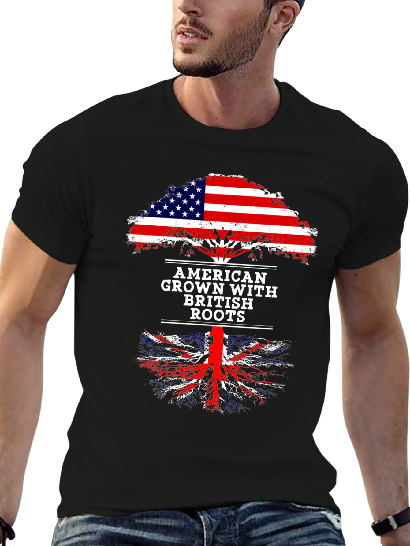 American Grown with British Roots Graphic Tee