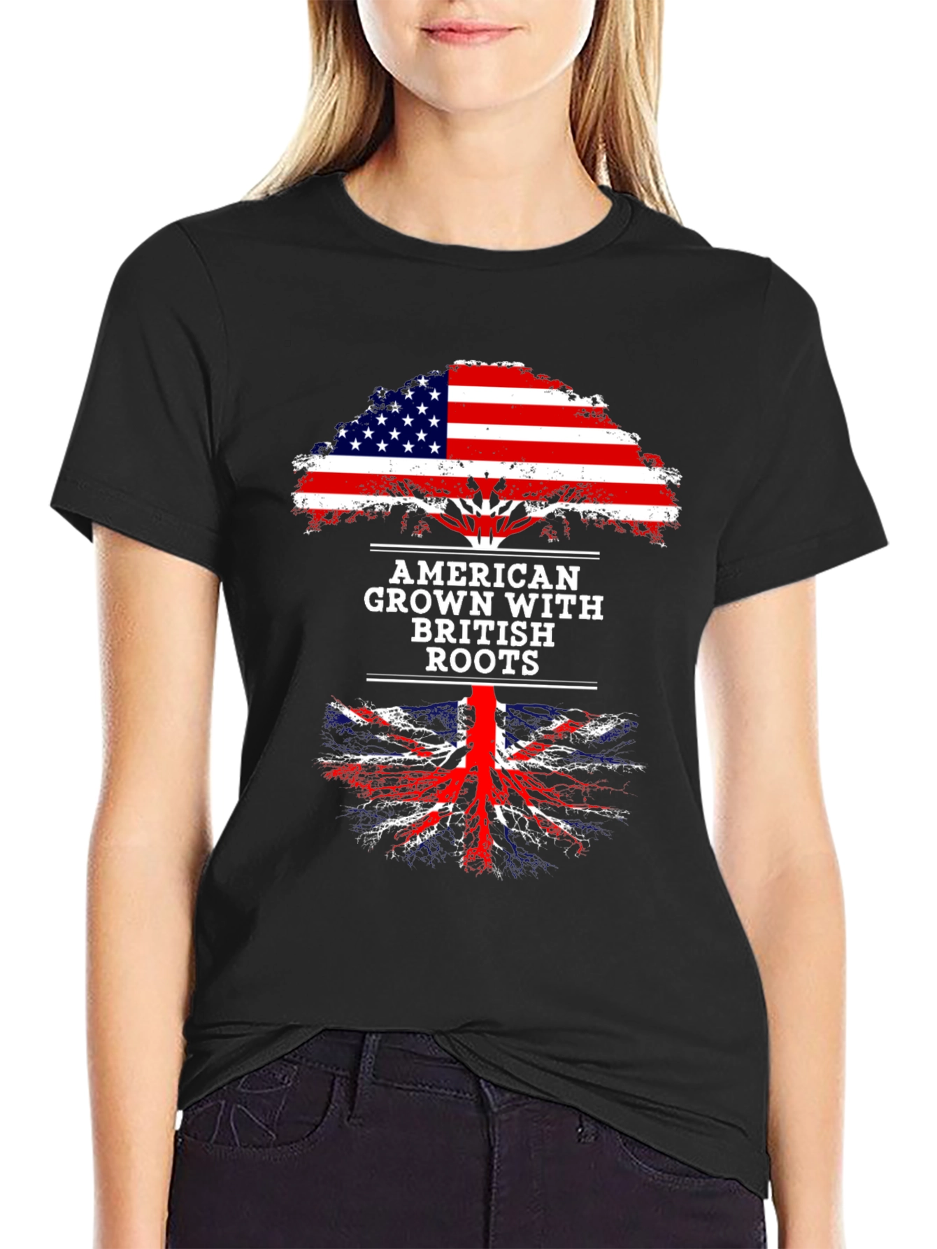 American Grown with British Roots Graphic Tee
