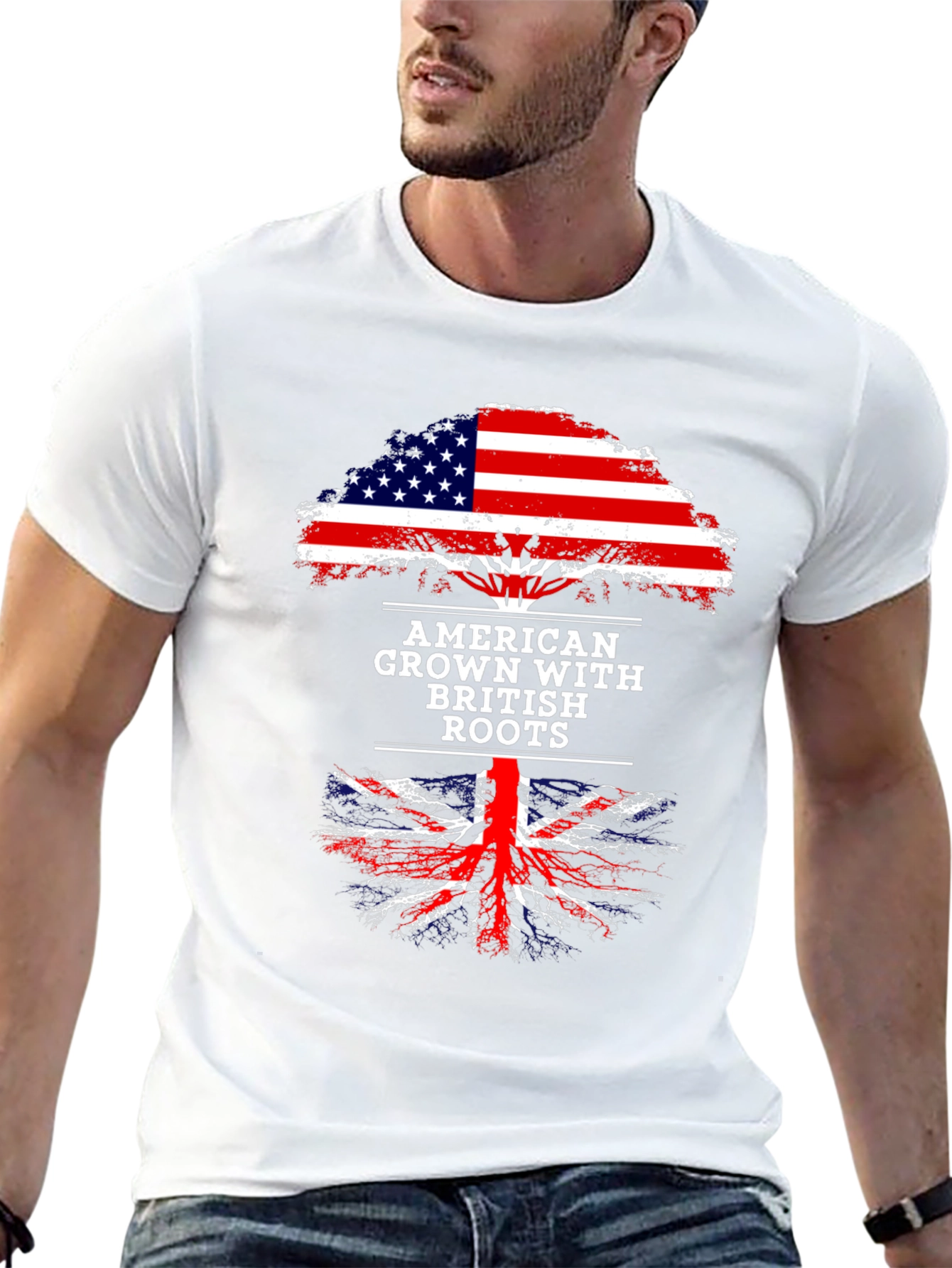 American Grown with British Roots Graphic Tee