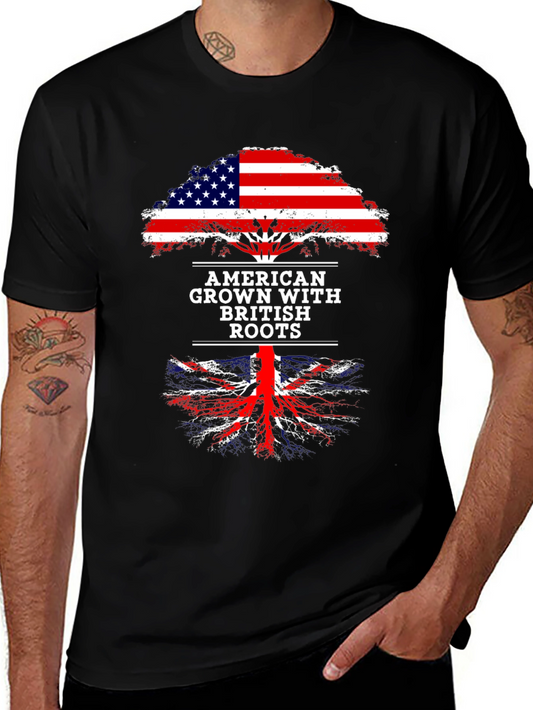 American Grown with British Roots Graphic Tee