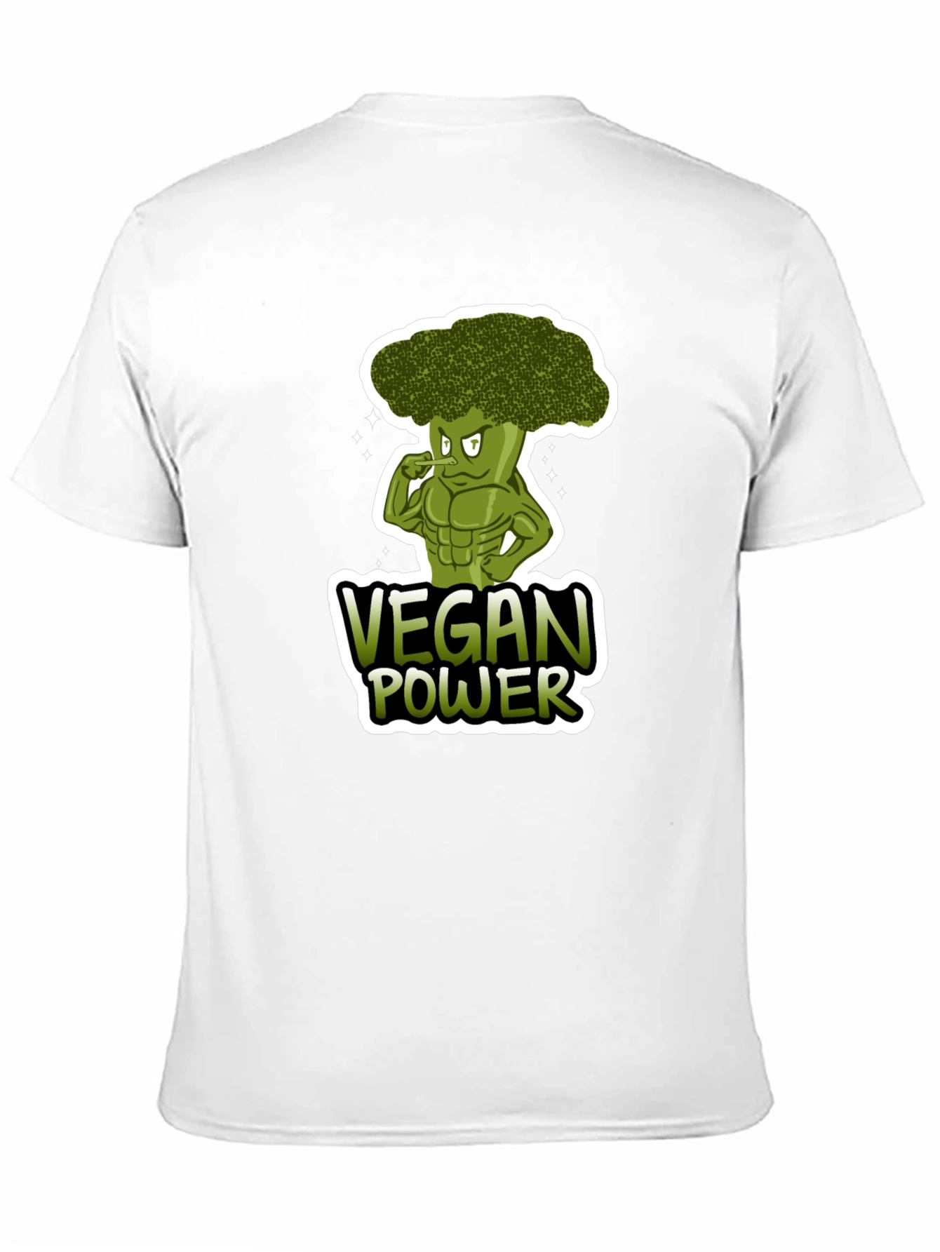 Vegan Power T-Shirt - Broccoli Muscle Design