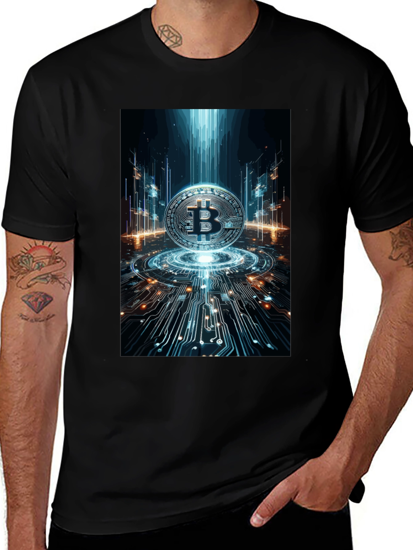 Bitcoin Tech Circuit T-Shirt
