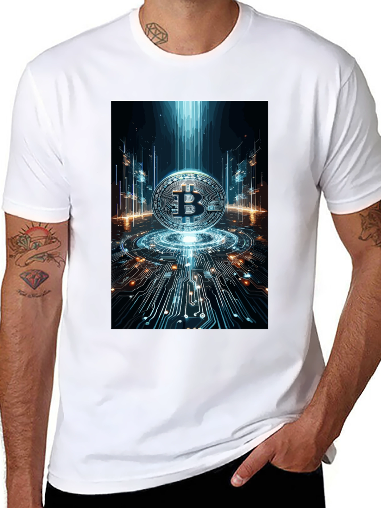 Bitcoin Tech Circuit T-Shirt