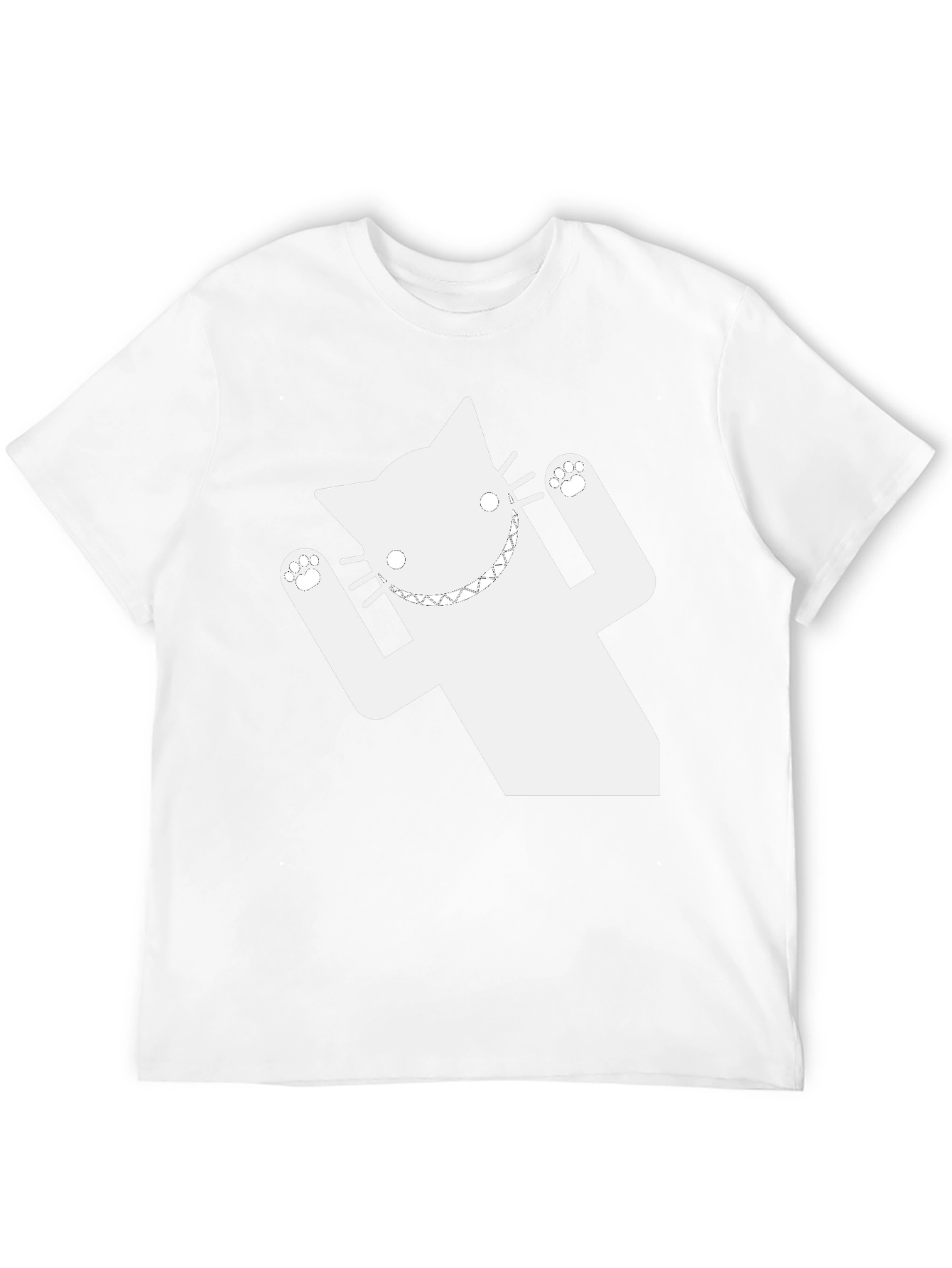 Funny Cat Graphic T-Shirt - Black Short Sleeve