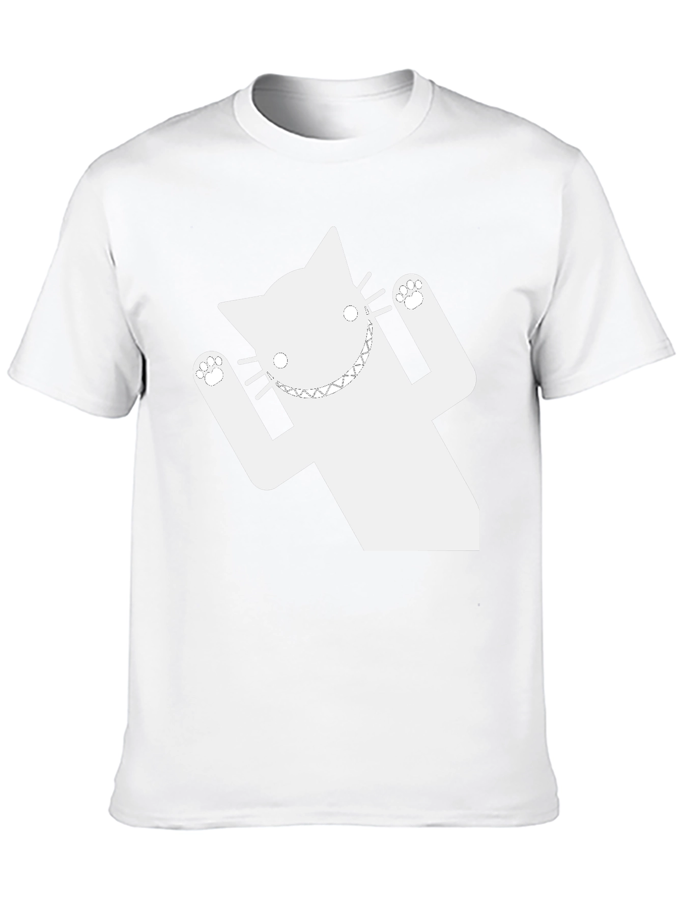 Funny Cat Graphic T-Shirt - Black Short Sleeve