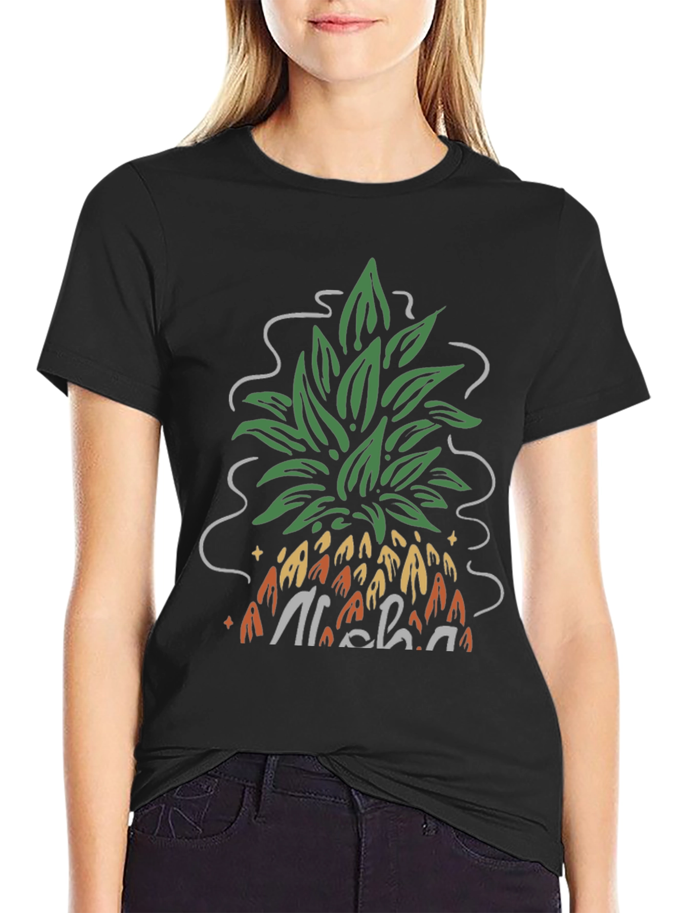Aloha Pineapple Graphic Tee - Casual Comfort