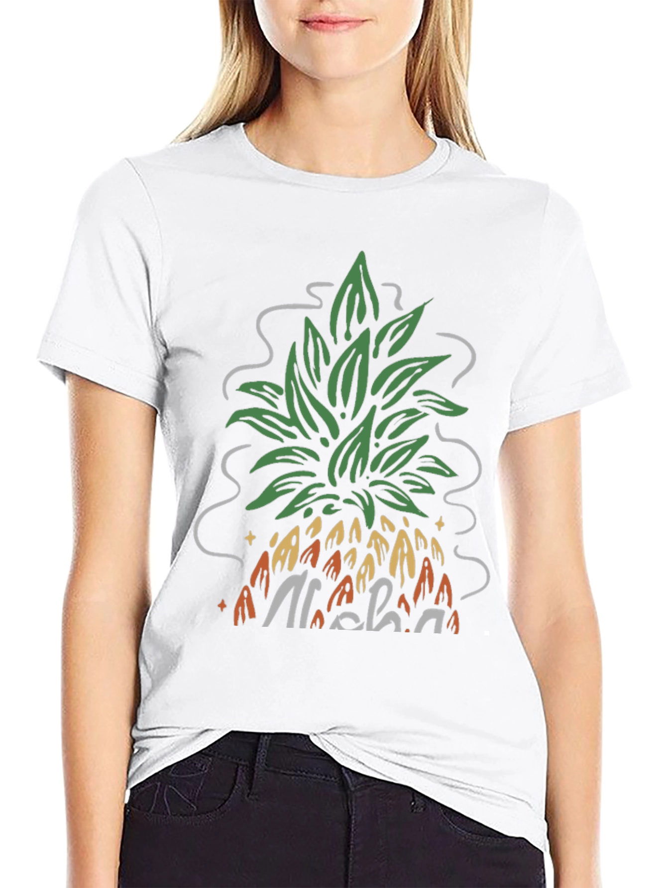 Aloha Pineapple Graphic Tee - Casual Comfort