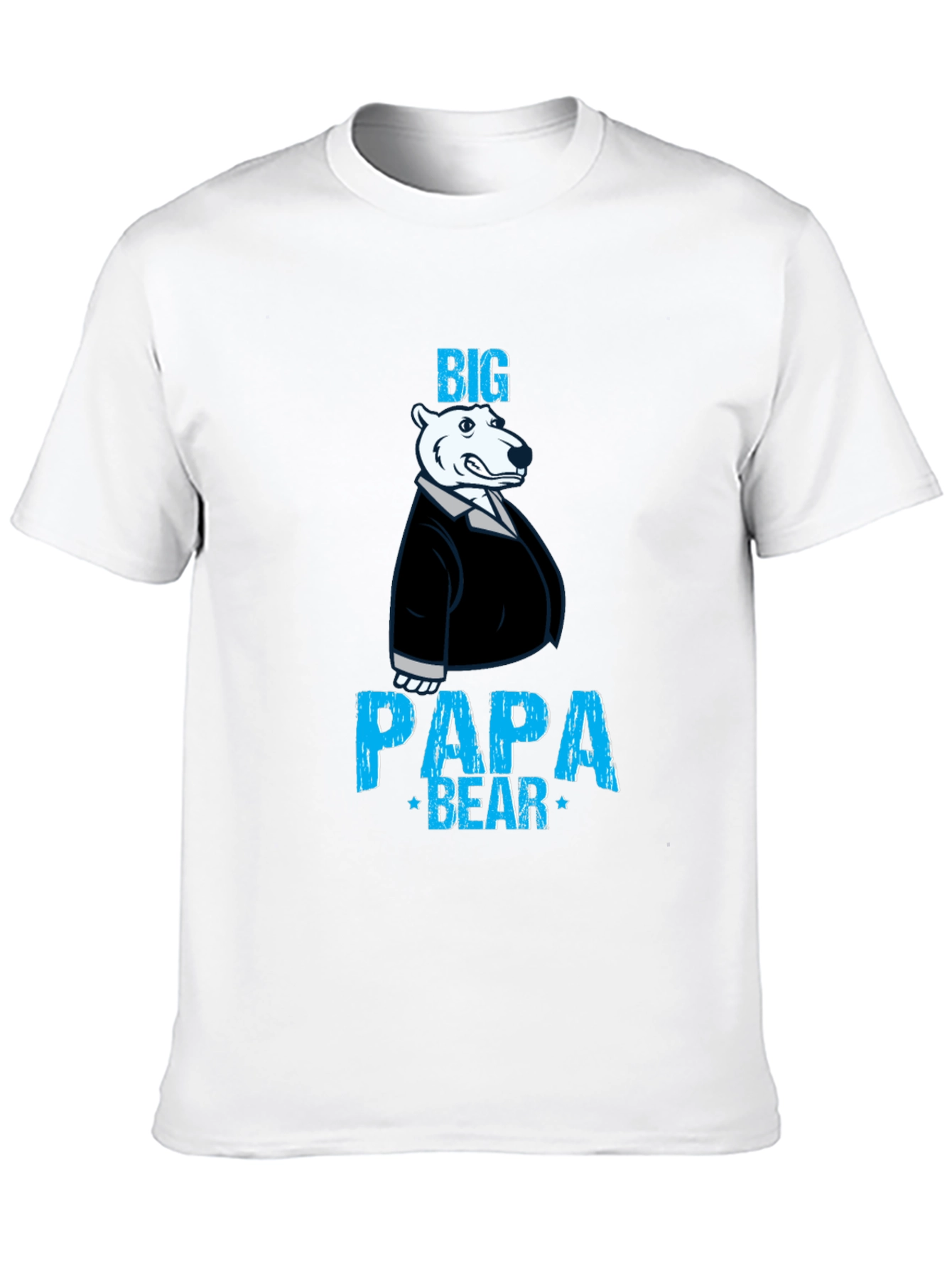 Big Papa Bear Graphic Tee - Mens Black T-Shirt