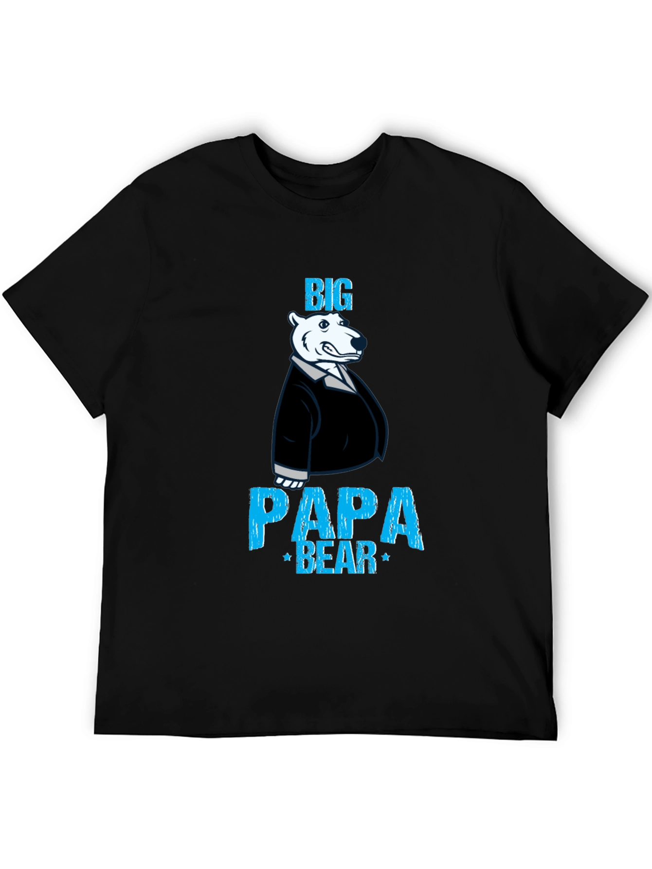 Big Papa Bear Graphic Tee - Mens Black T-Shirt