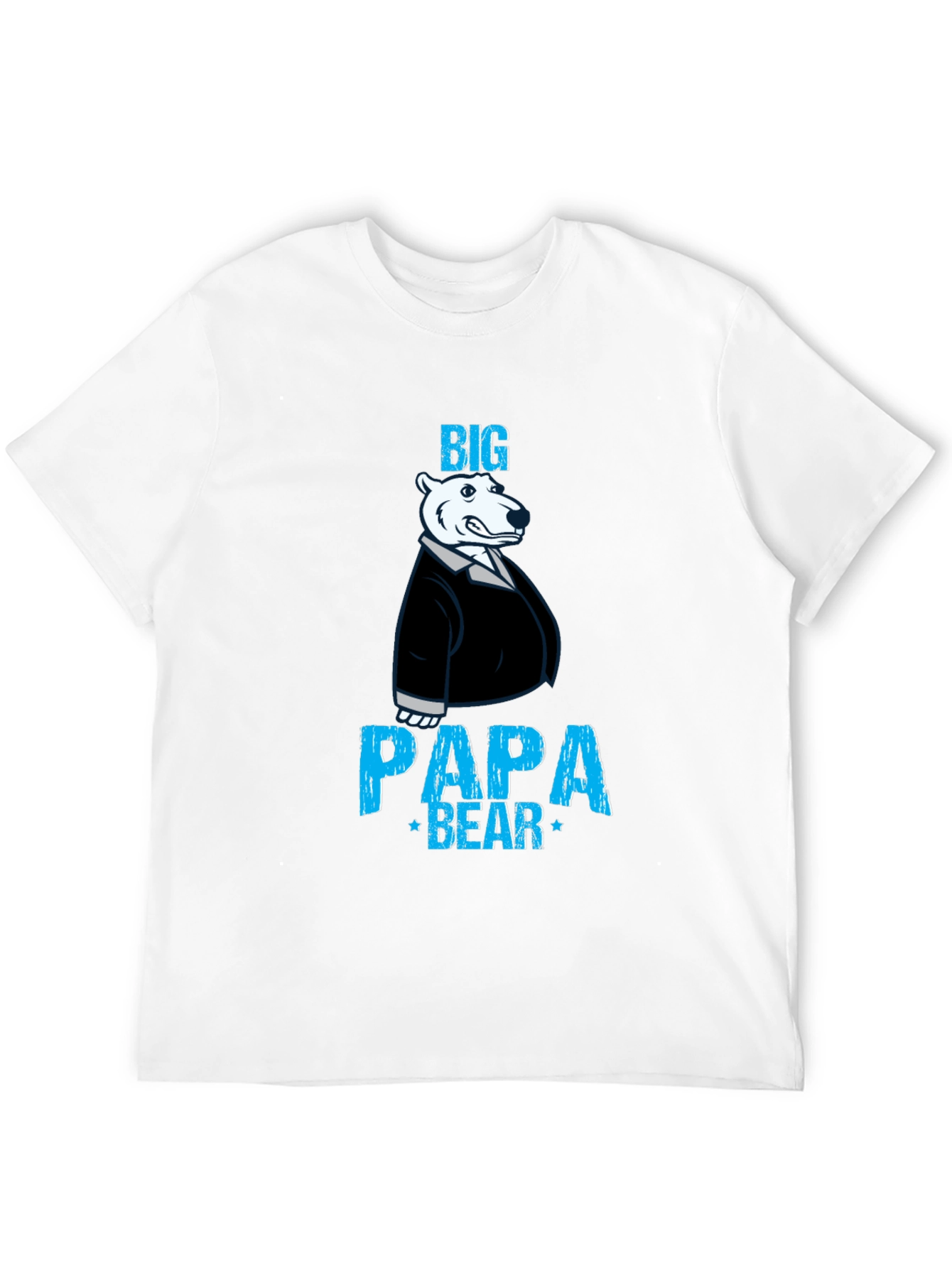 Big Papa Bear Graphic Tee - Mens Black T-Shirt