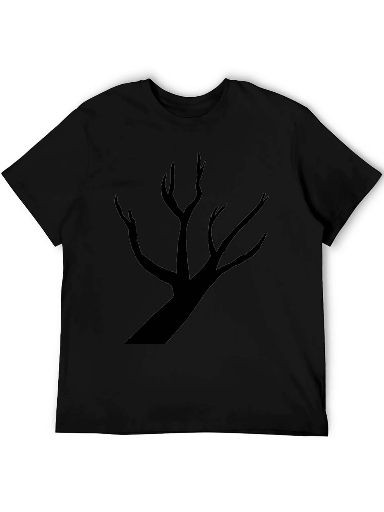 Black Tree Graphic Tee - Mens Casual T-Shirt