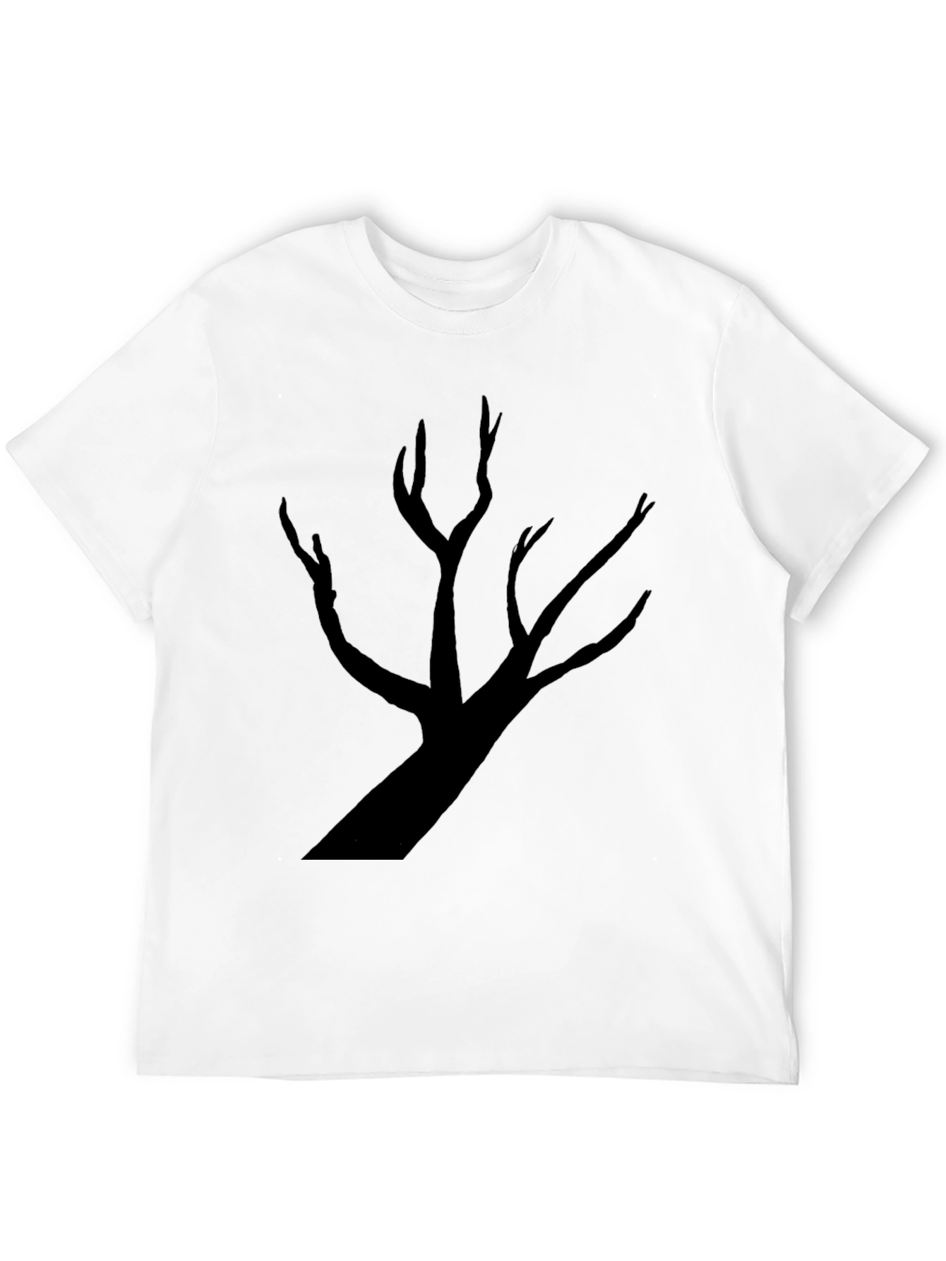 Black Tree Graphic Tee - Mens Casual T-Shirt