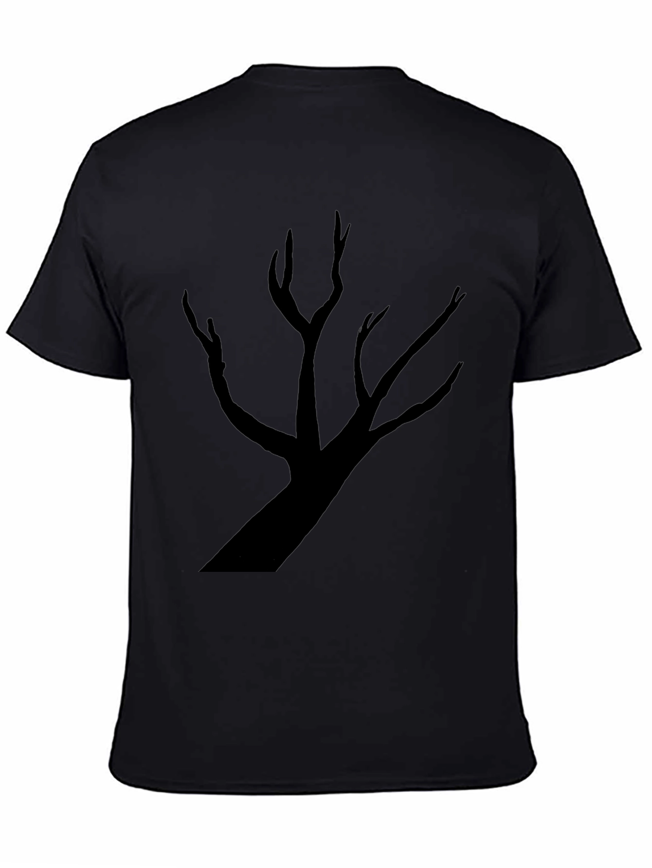 Black Tree Graphic Tee - Mens Casual T-Shirt