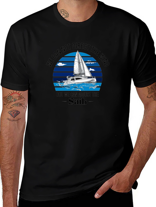 Sailboat Graphic T-Shirt - Adjust the Sails
