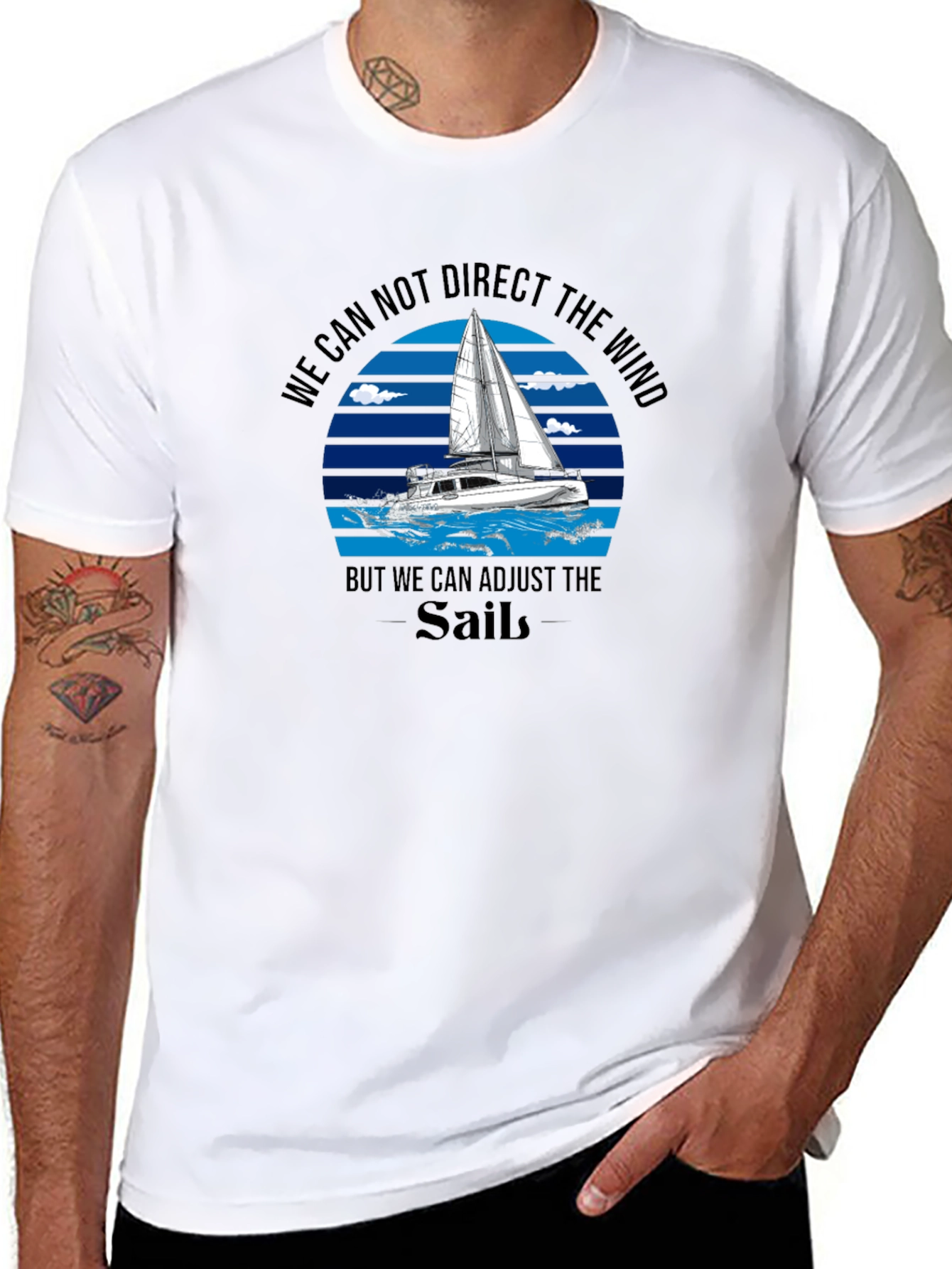 Sailboat Graphic T-Shirt - Adjust the Sails