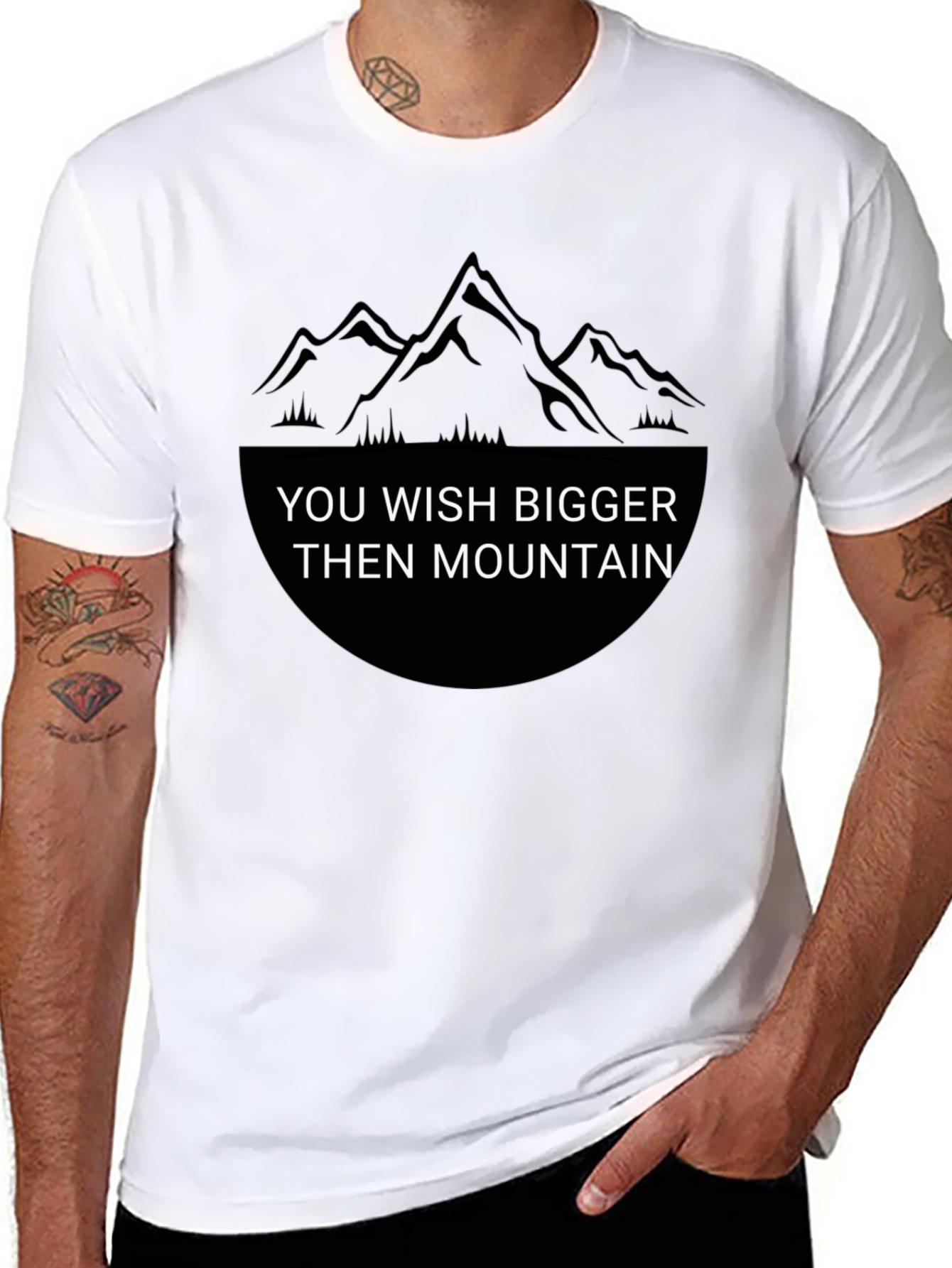 Mountain Wish Graphic Tee - Black
