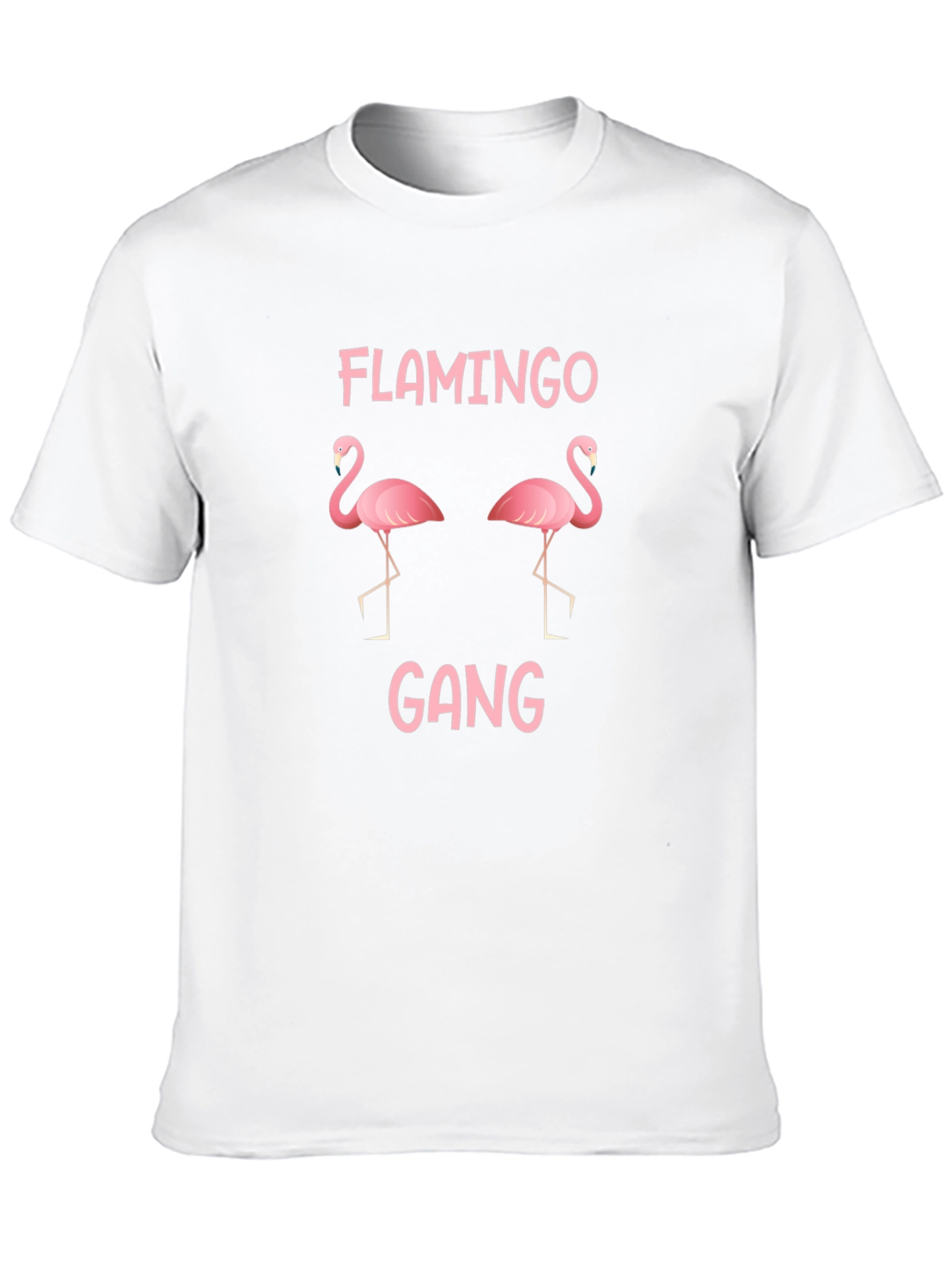 Flamingo Gang Black Graphic Tee Shirt